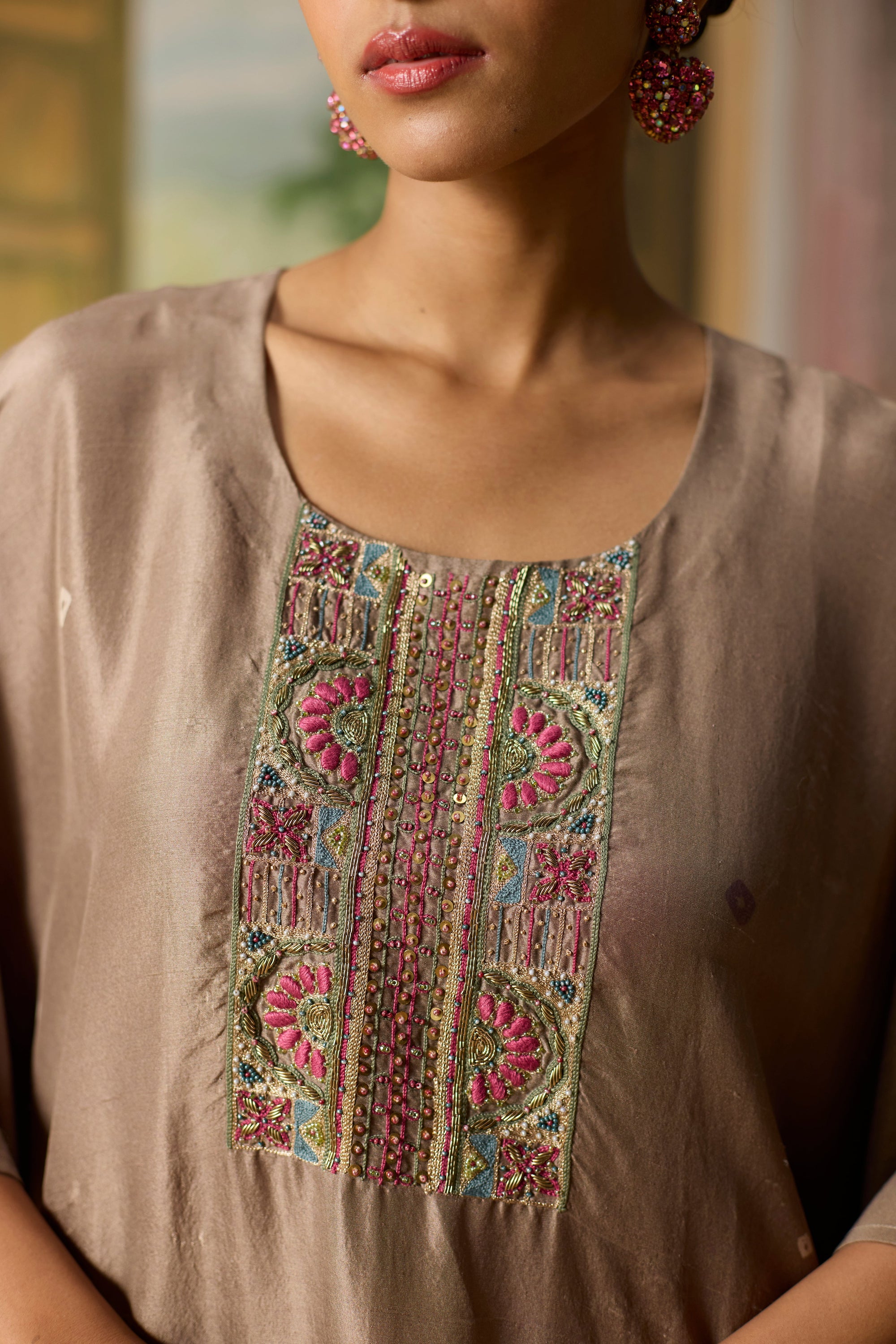 Holly Kaftan - Brown