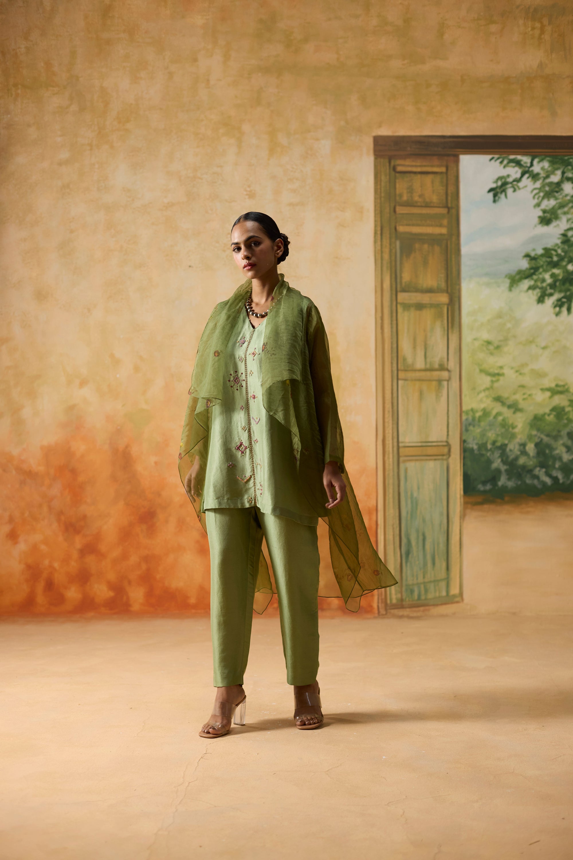 Glen Jacket Set - Green