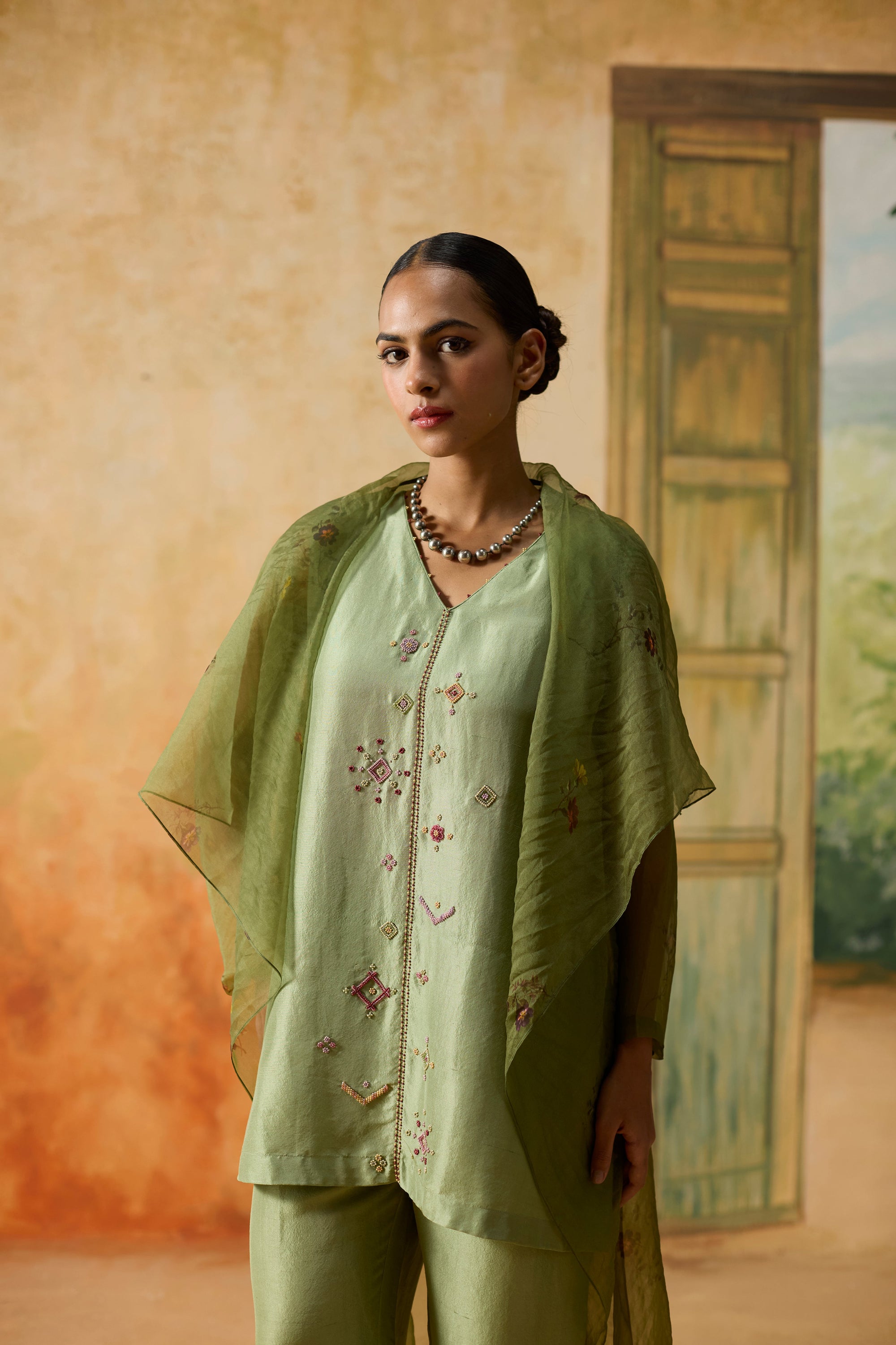 Glen Jacket Set - Green
