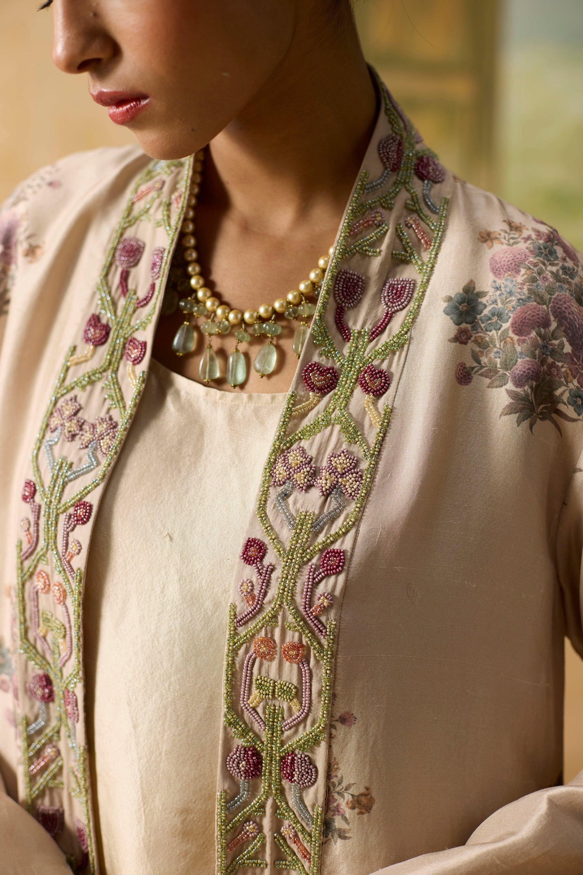 Hellea Jacket Set - Beige