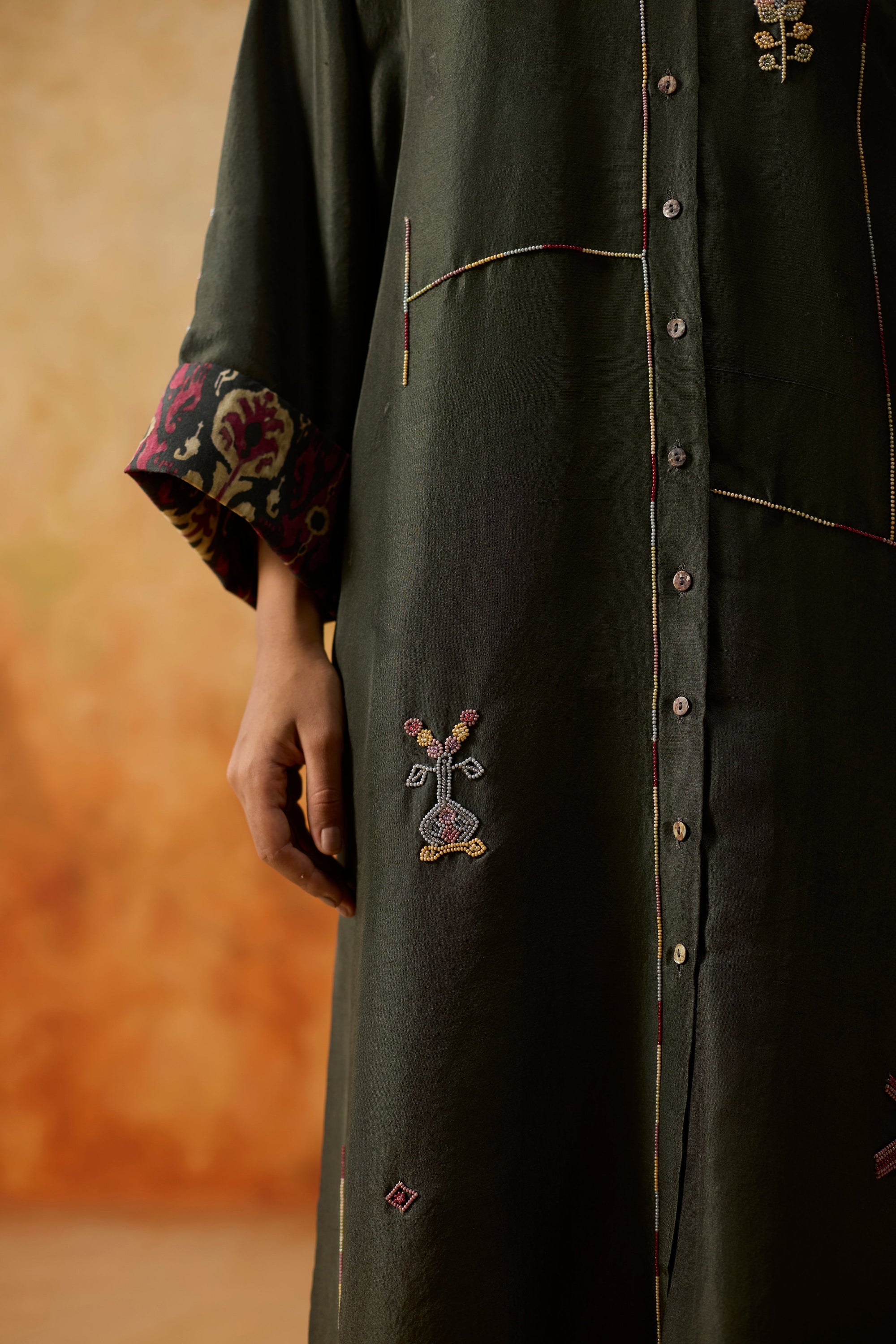 Ikkato Kurta Set - Charcoal Grey