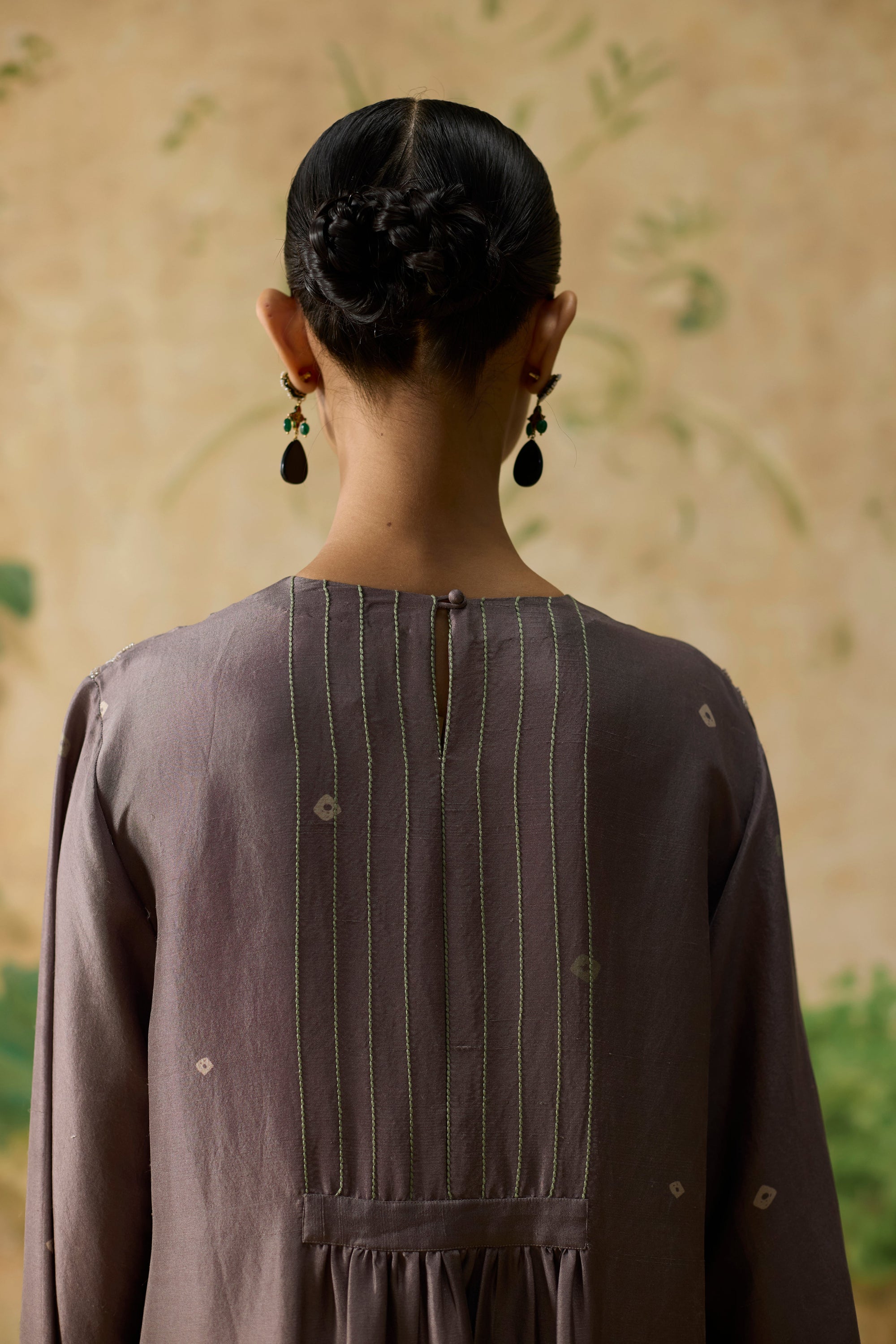 Bandani Kurta Set - Brown