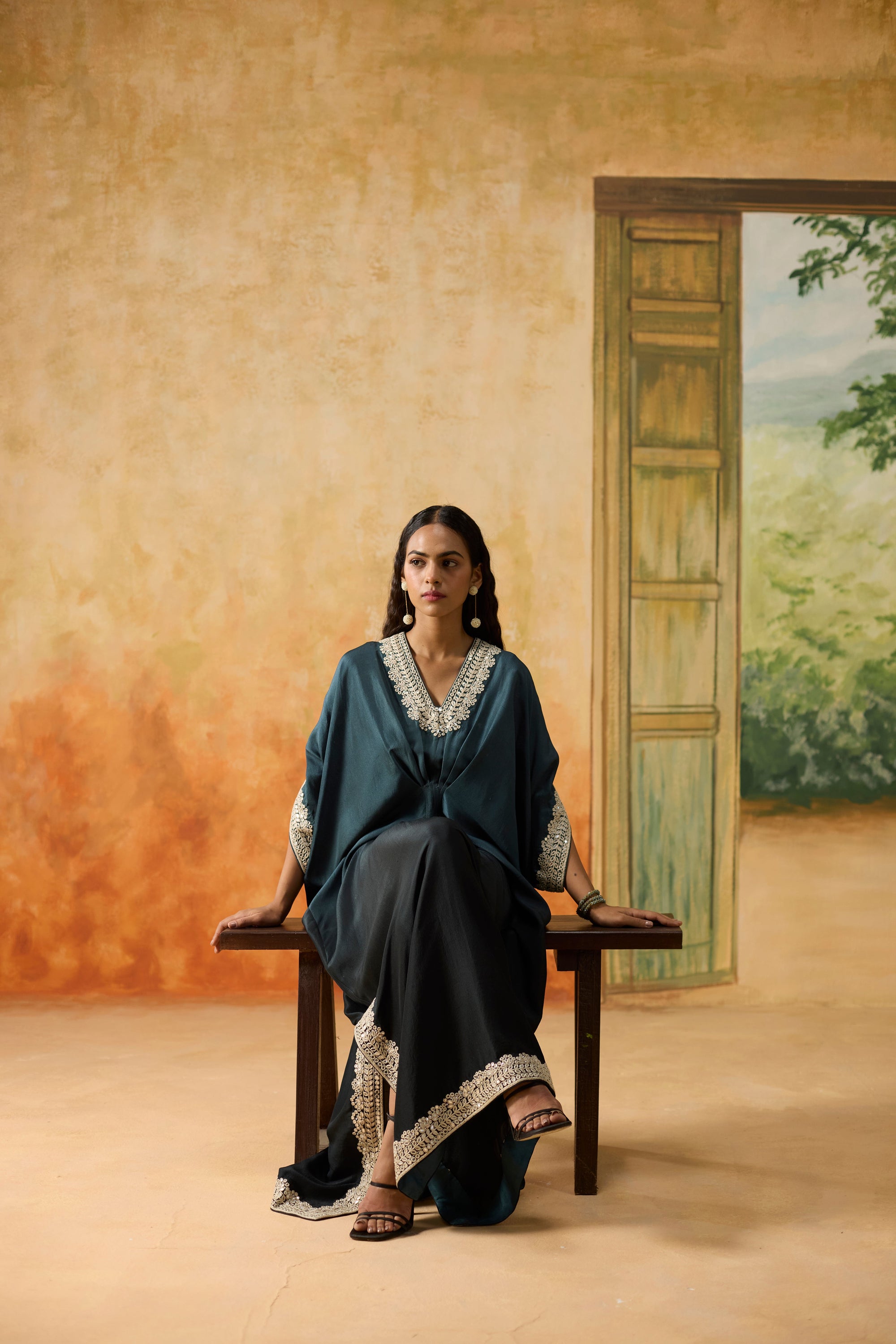 Dusk Kaftan - Teal