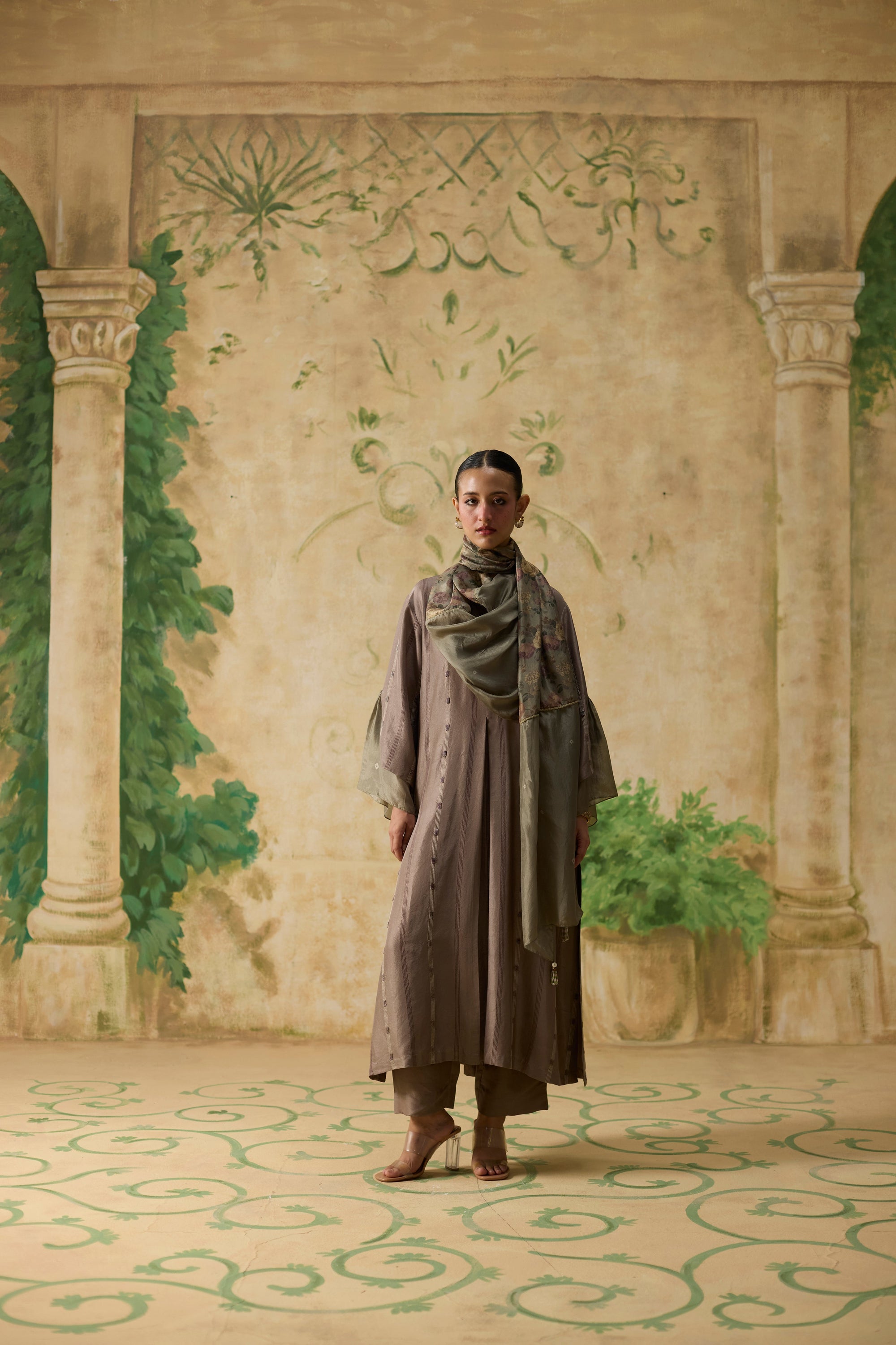 Mullen Kurta Set - Brown
