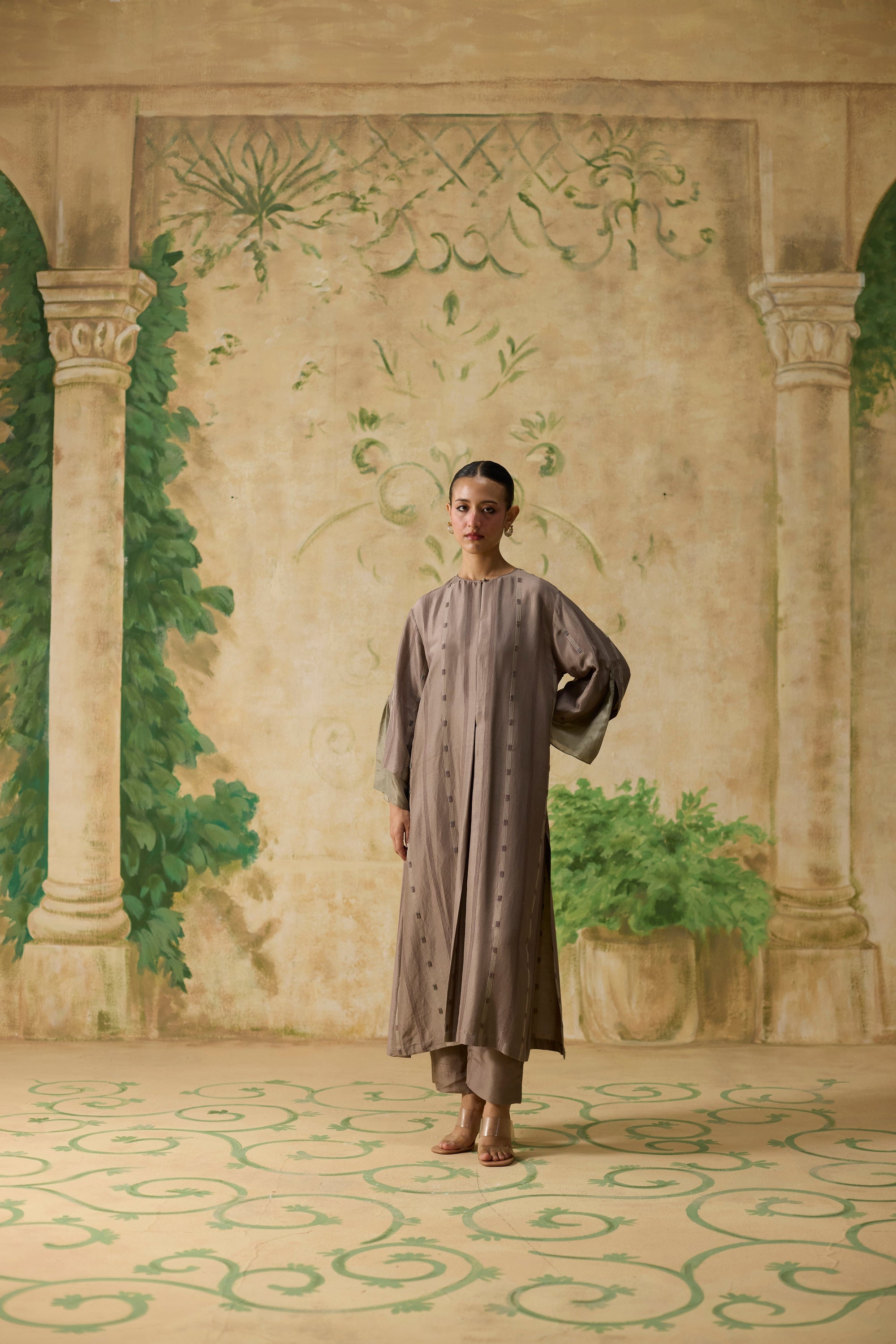 Mullen Kurta Set - Brown