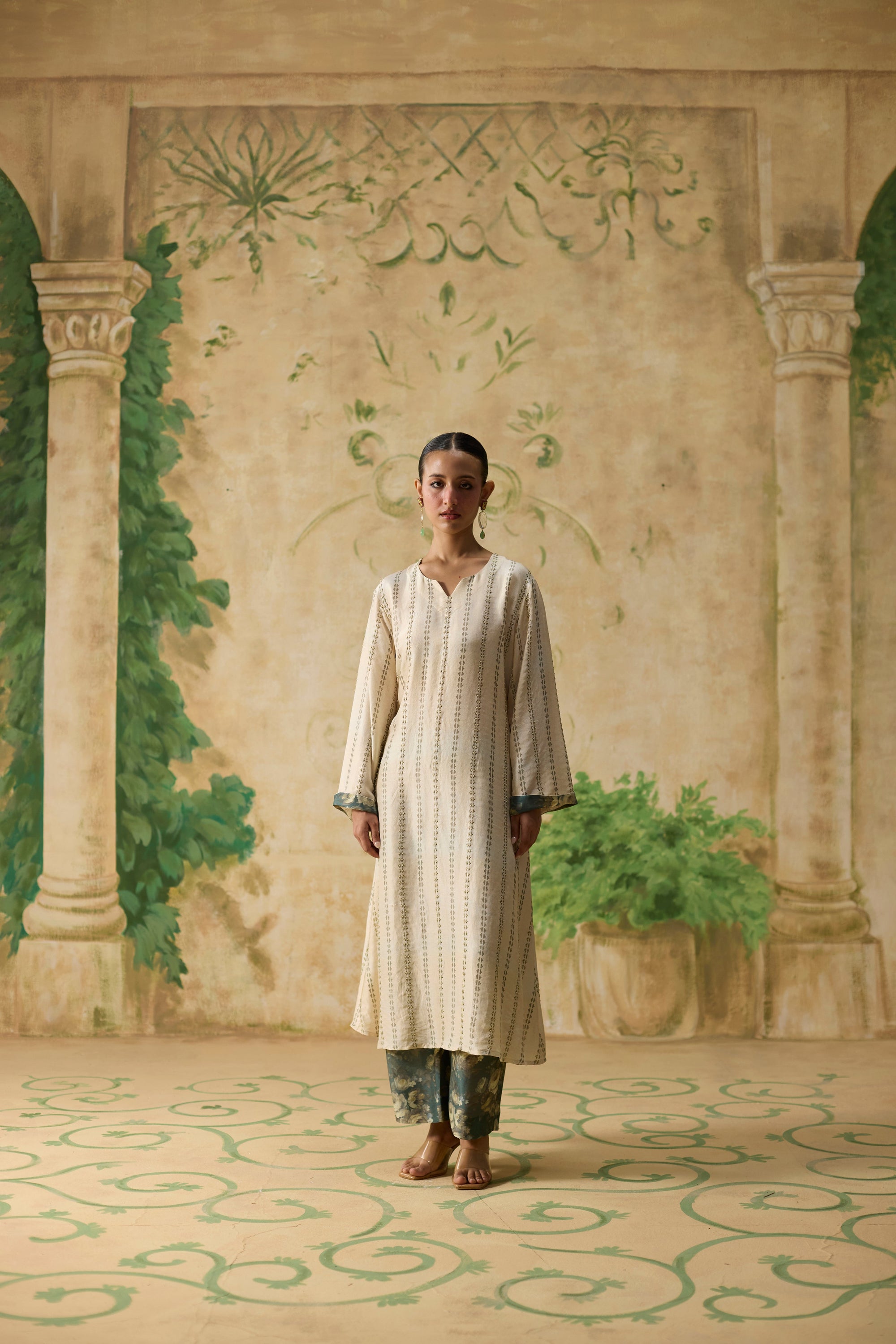 Heath Kurta Set - Beige