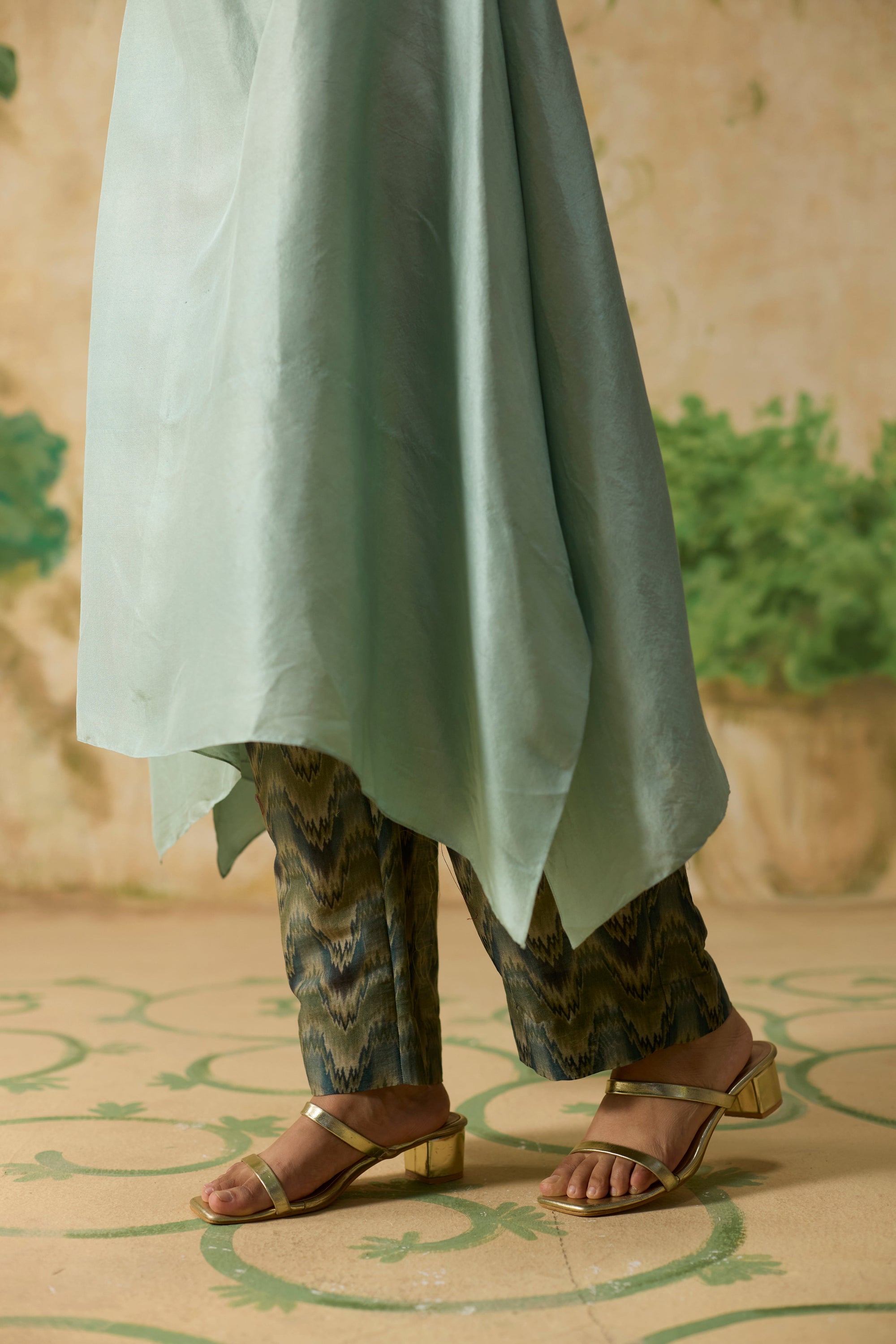 Moor Pant - Green And Blue