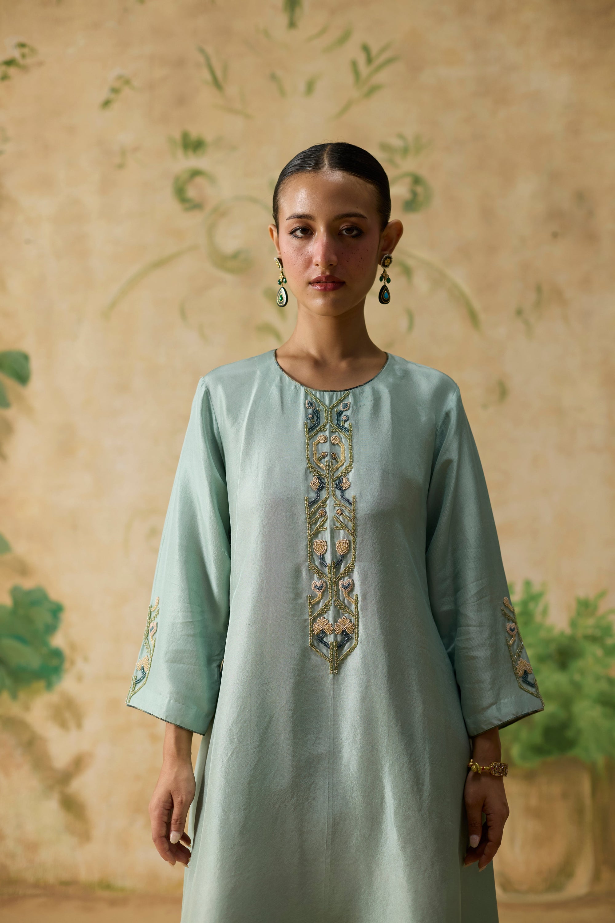 Moor Pant - Green And Blue