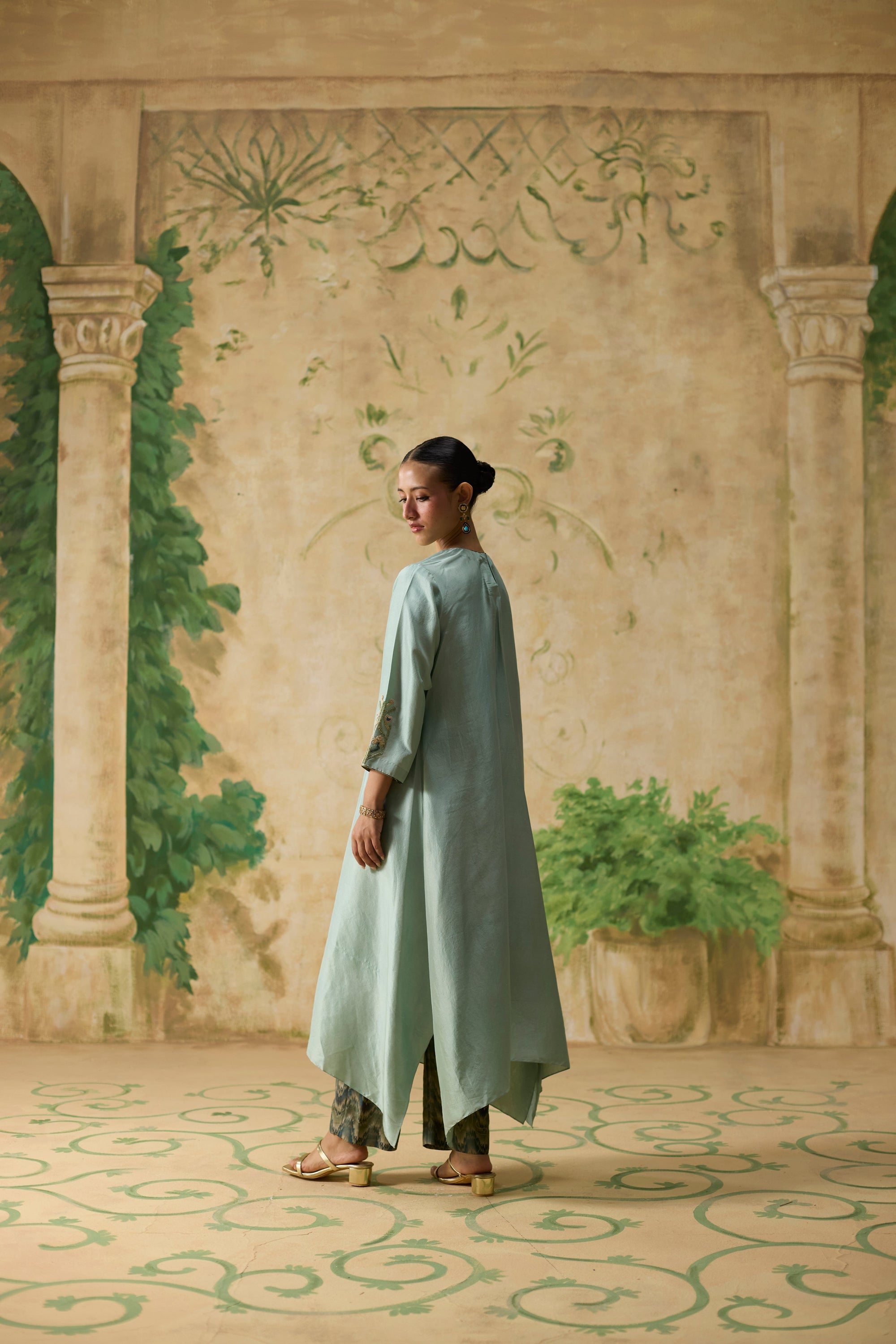 Moor Kurta Set - Light Blue