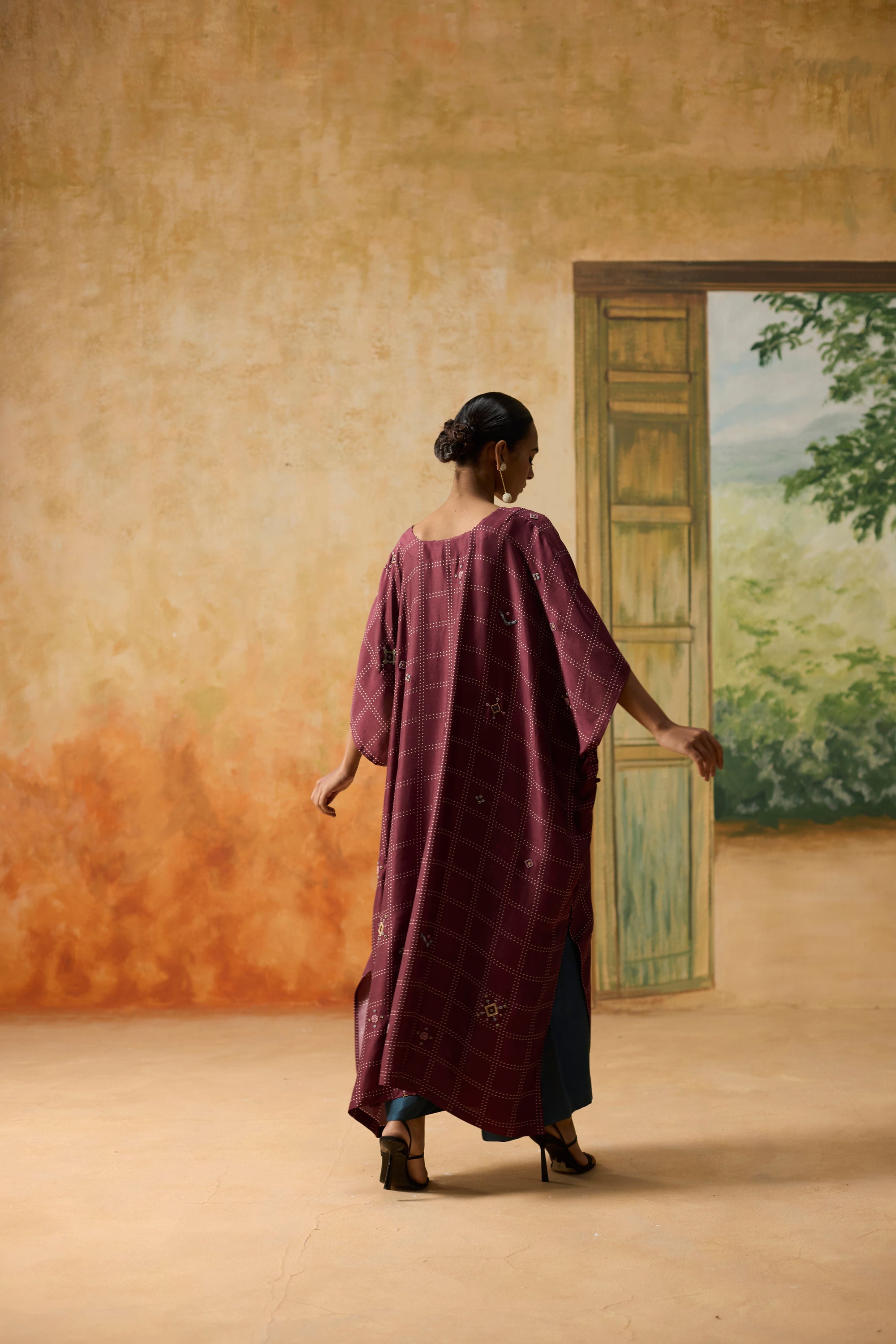 Garnet Kaftan - Burgundy