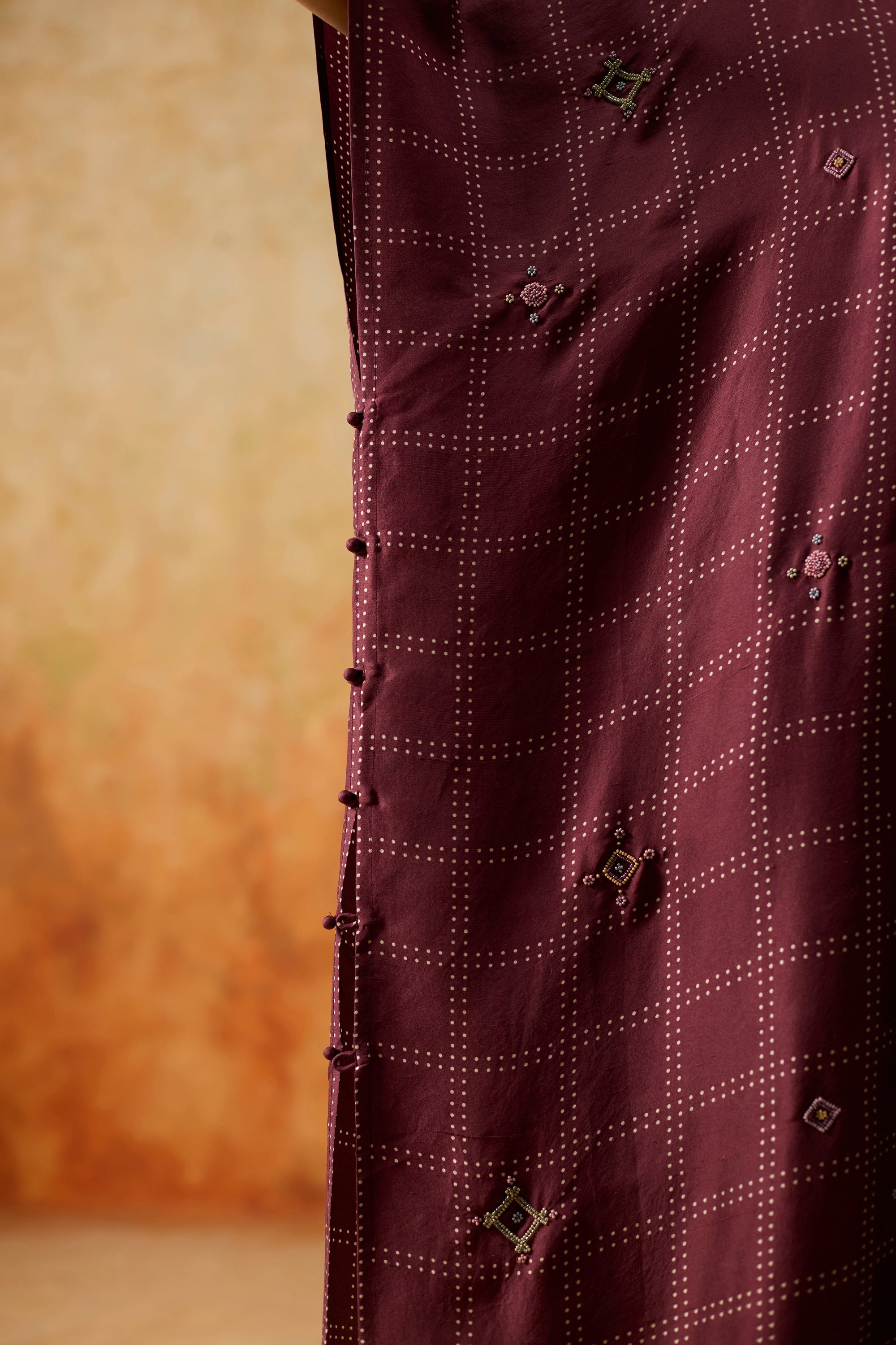Garnet Kaftan - Burgundy