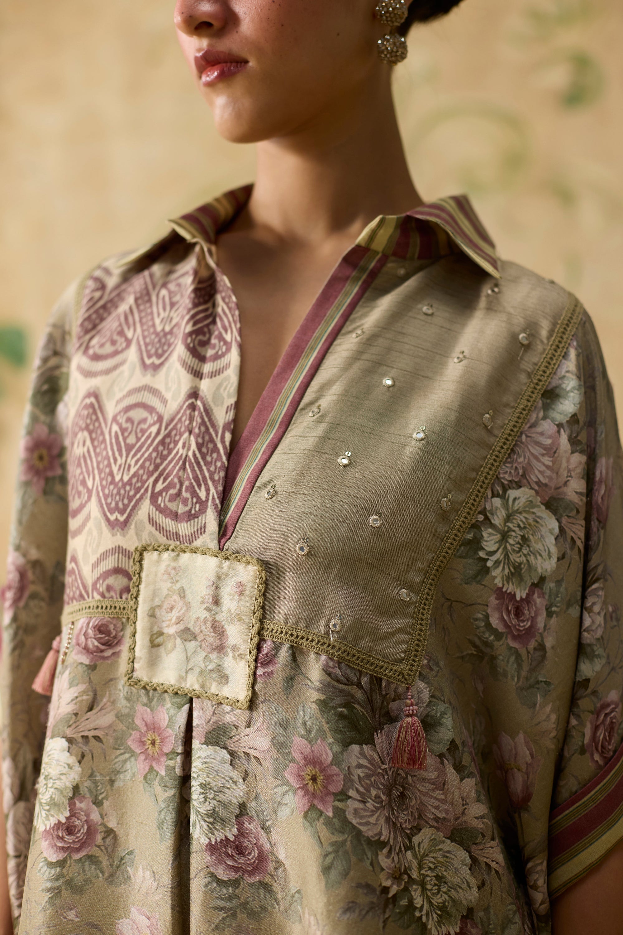 Kiiro Top - Brown And Purple