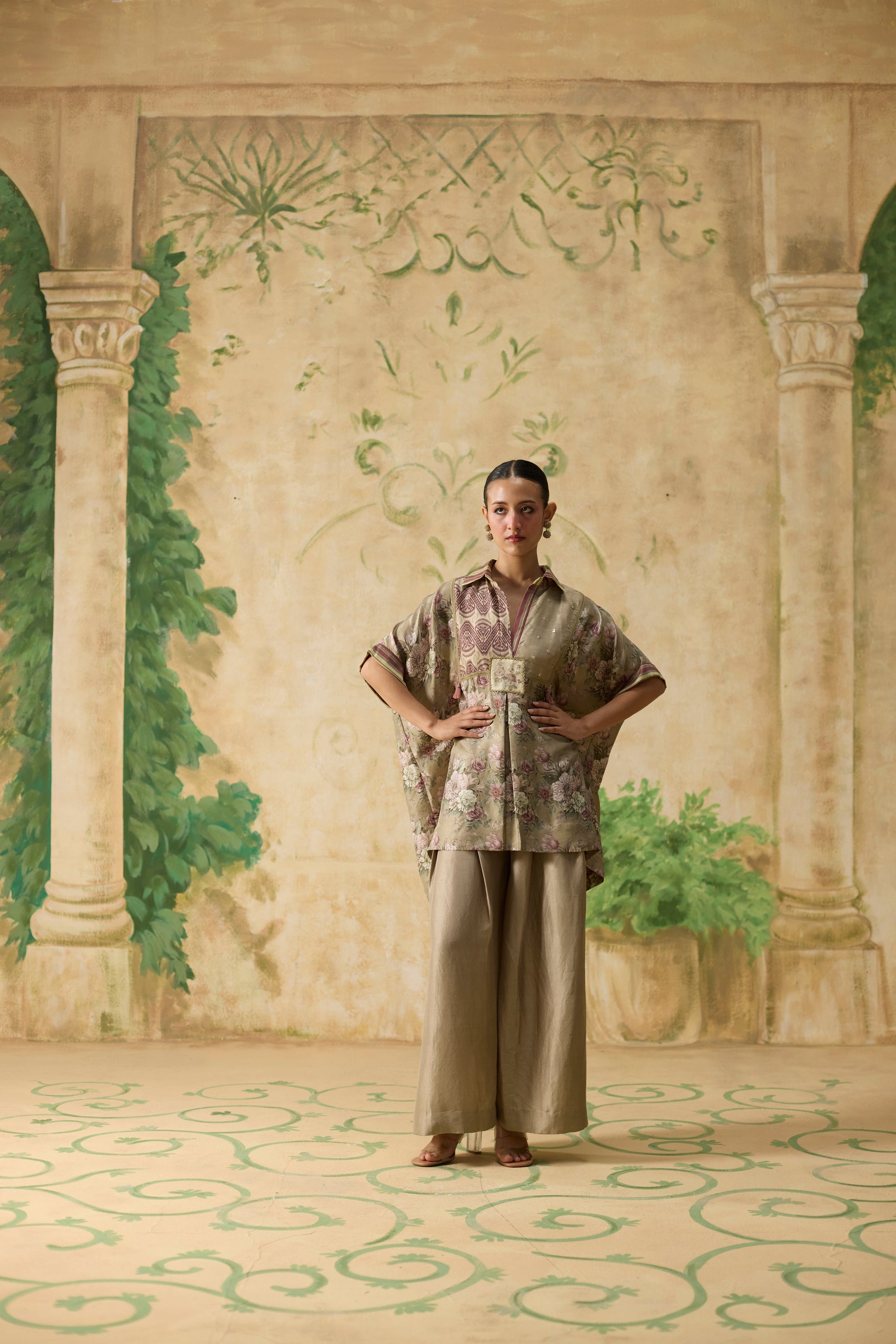 Kiiro Top - Brown And Purple