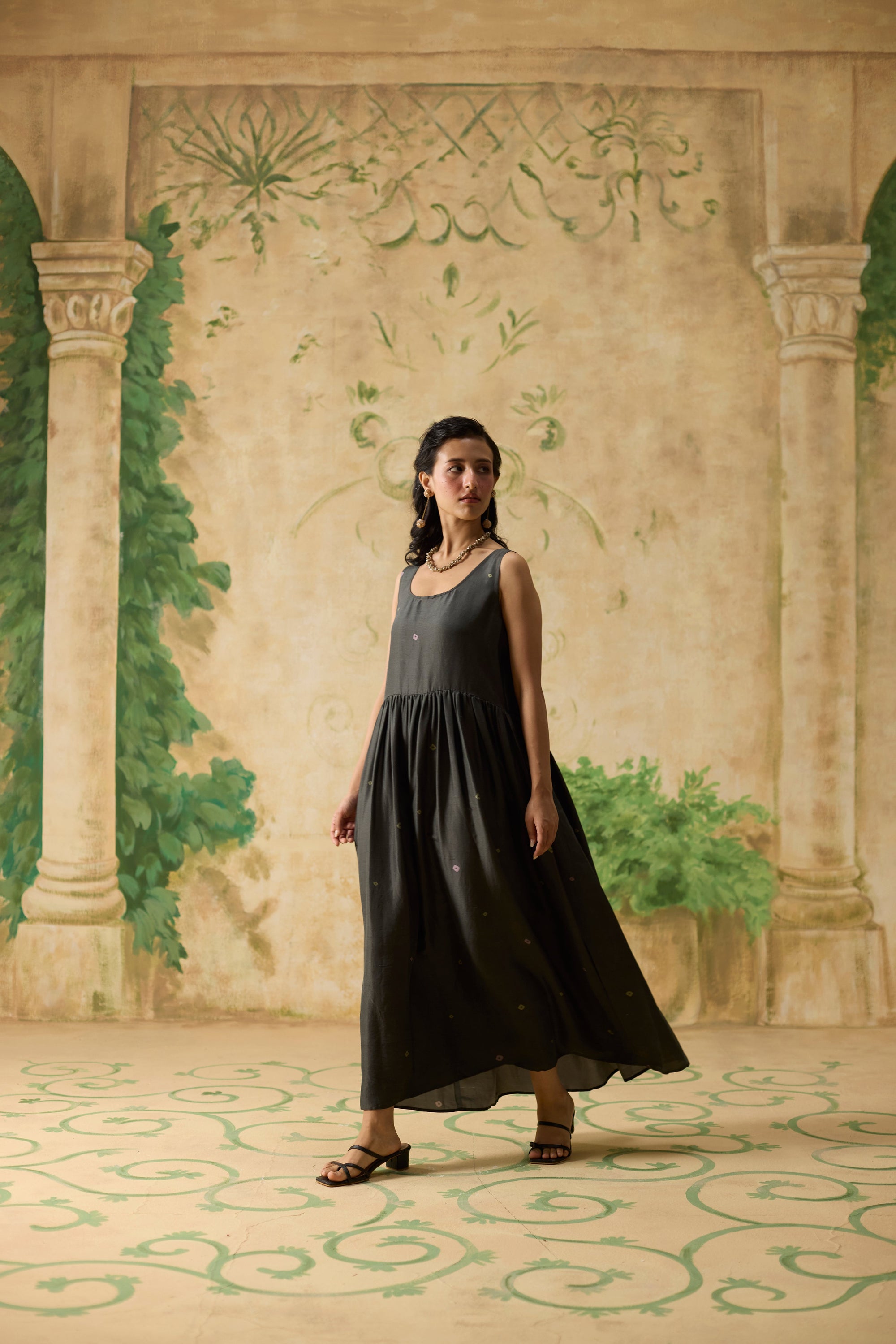 Camellia Slip - Charcoal Grey