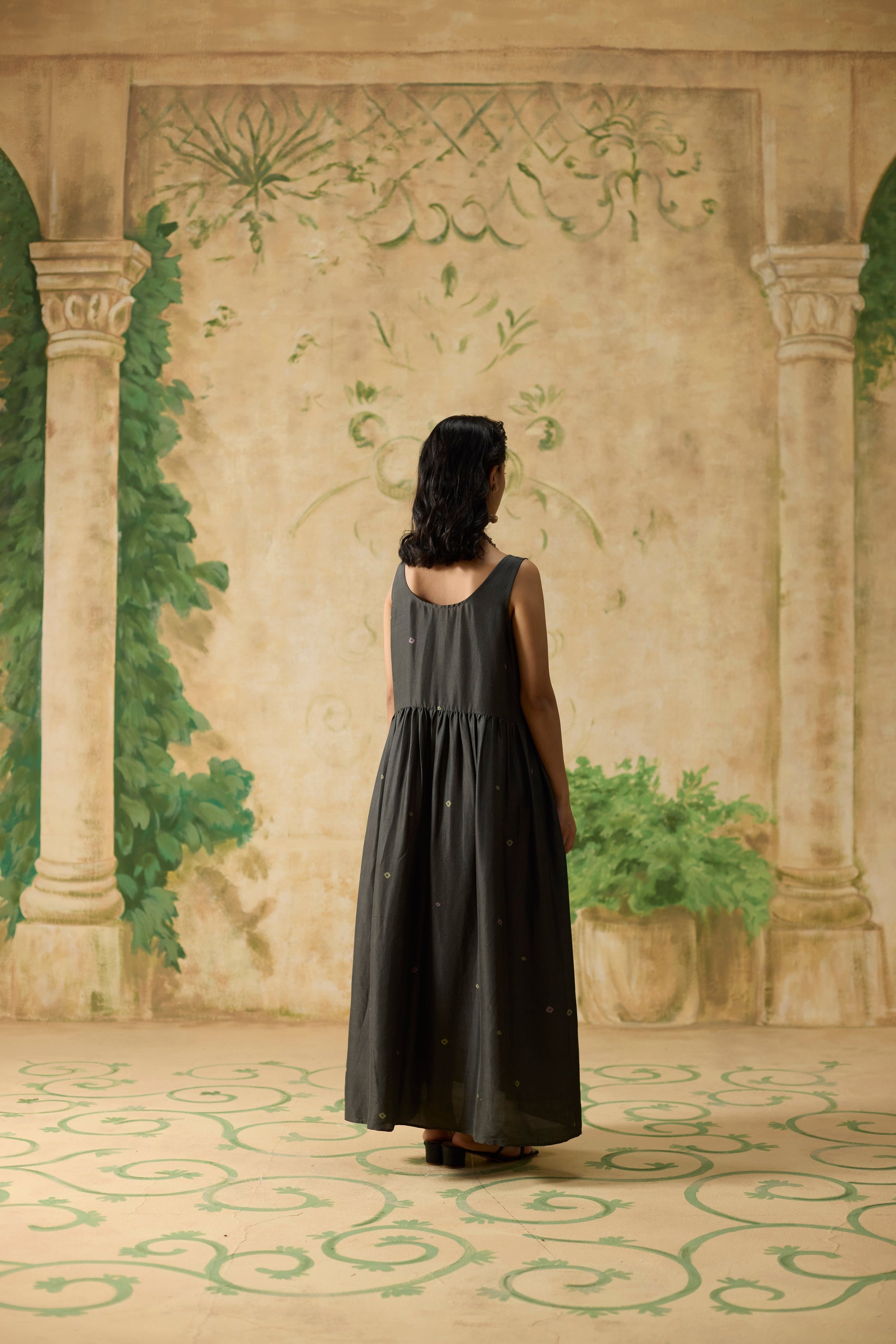 Camellia Slip - Charcoal Grey