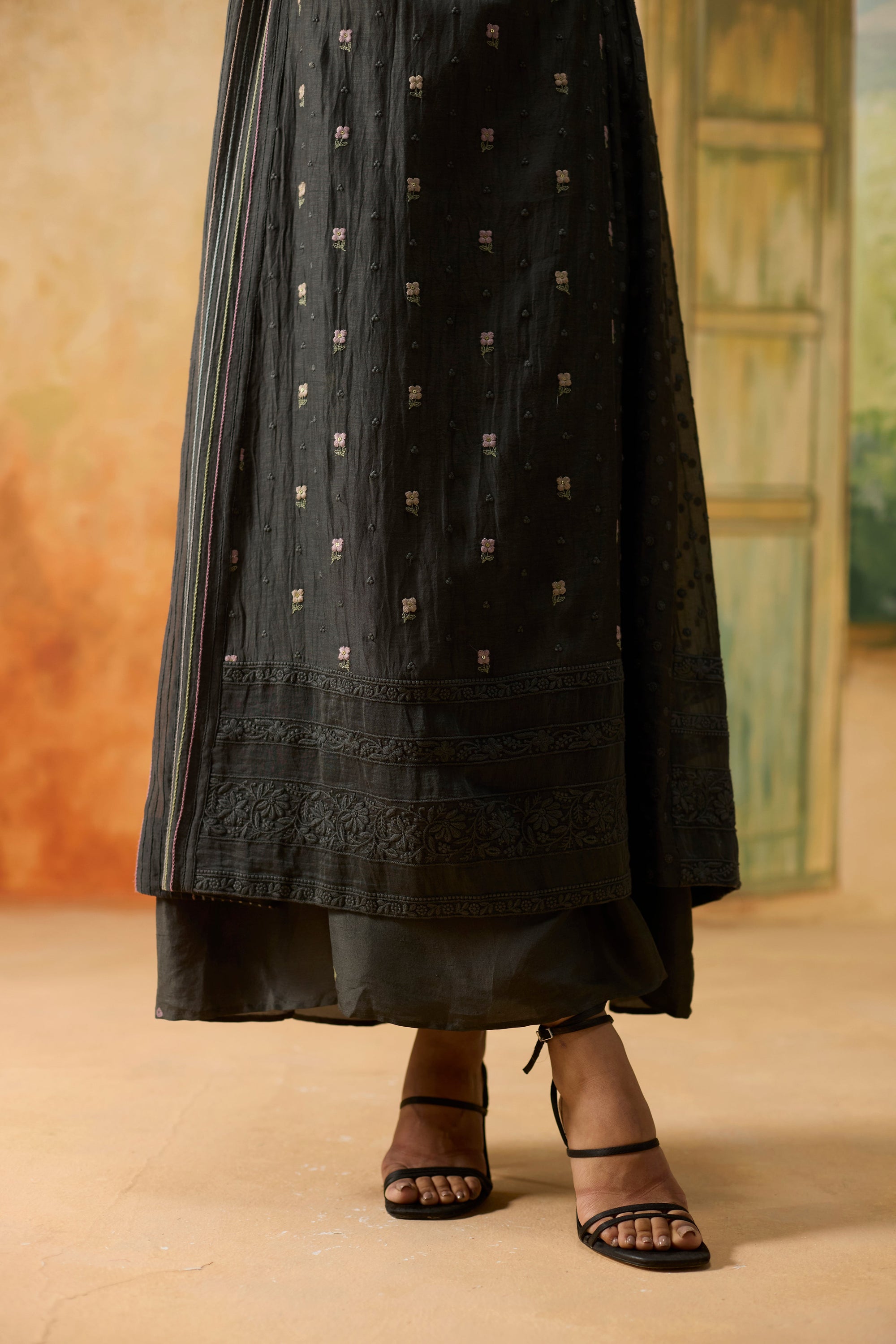 Camellia Tunic - Charcoal Grey