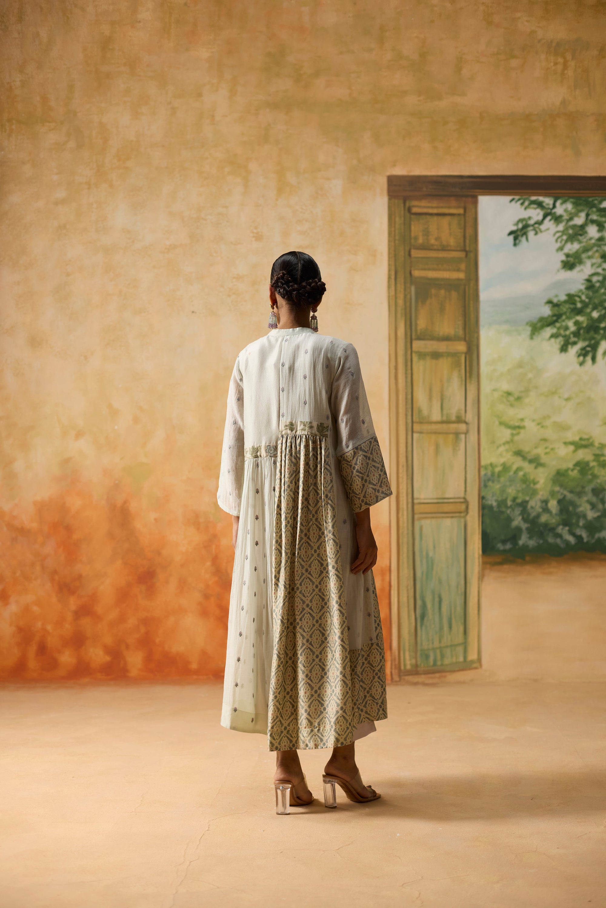 Raye Tunic - Beige And Blue