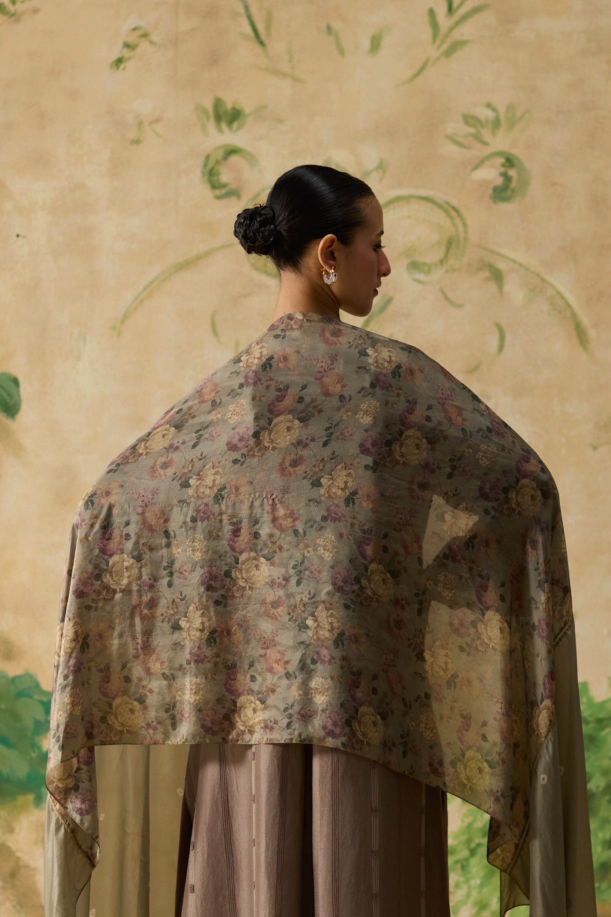 Mullen Dupatta - Brown