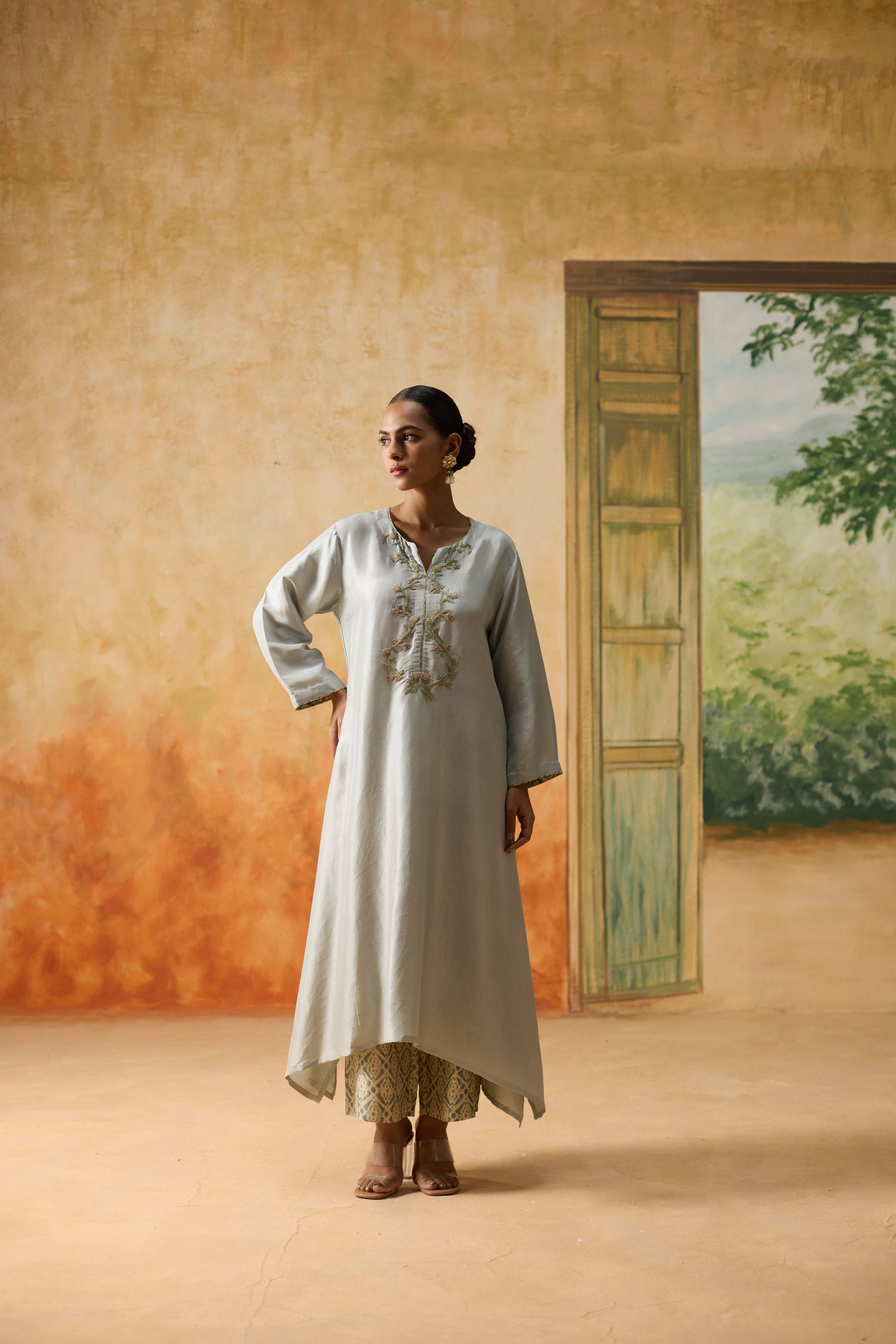 Moor Kurta - Mint Blue