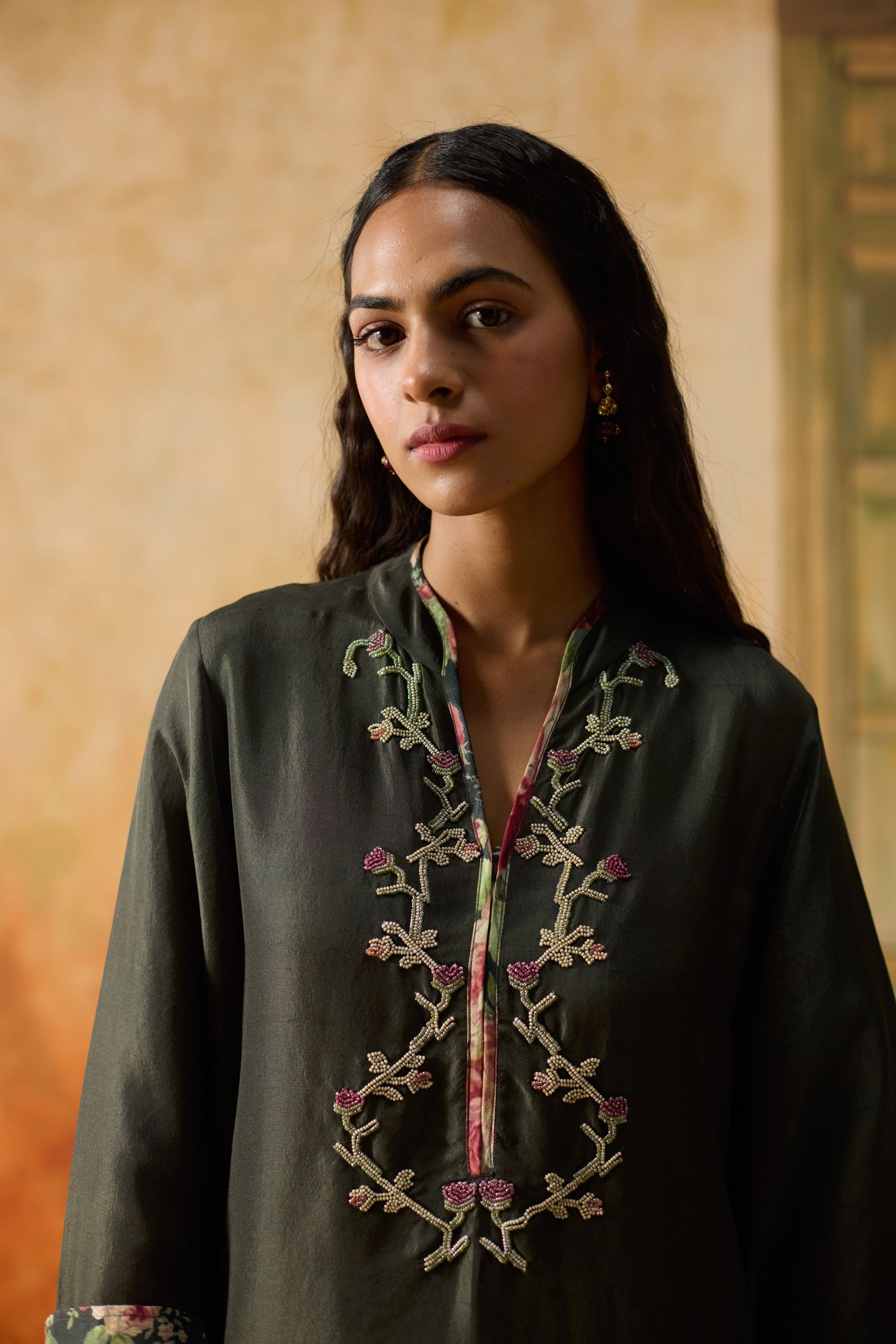 Niwa Kurta - Charcoal Grey