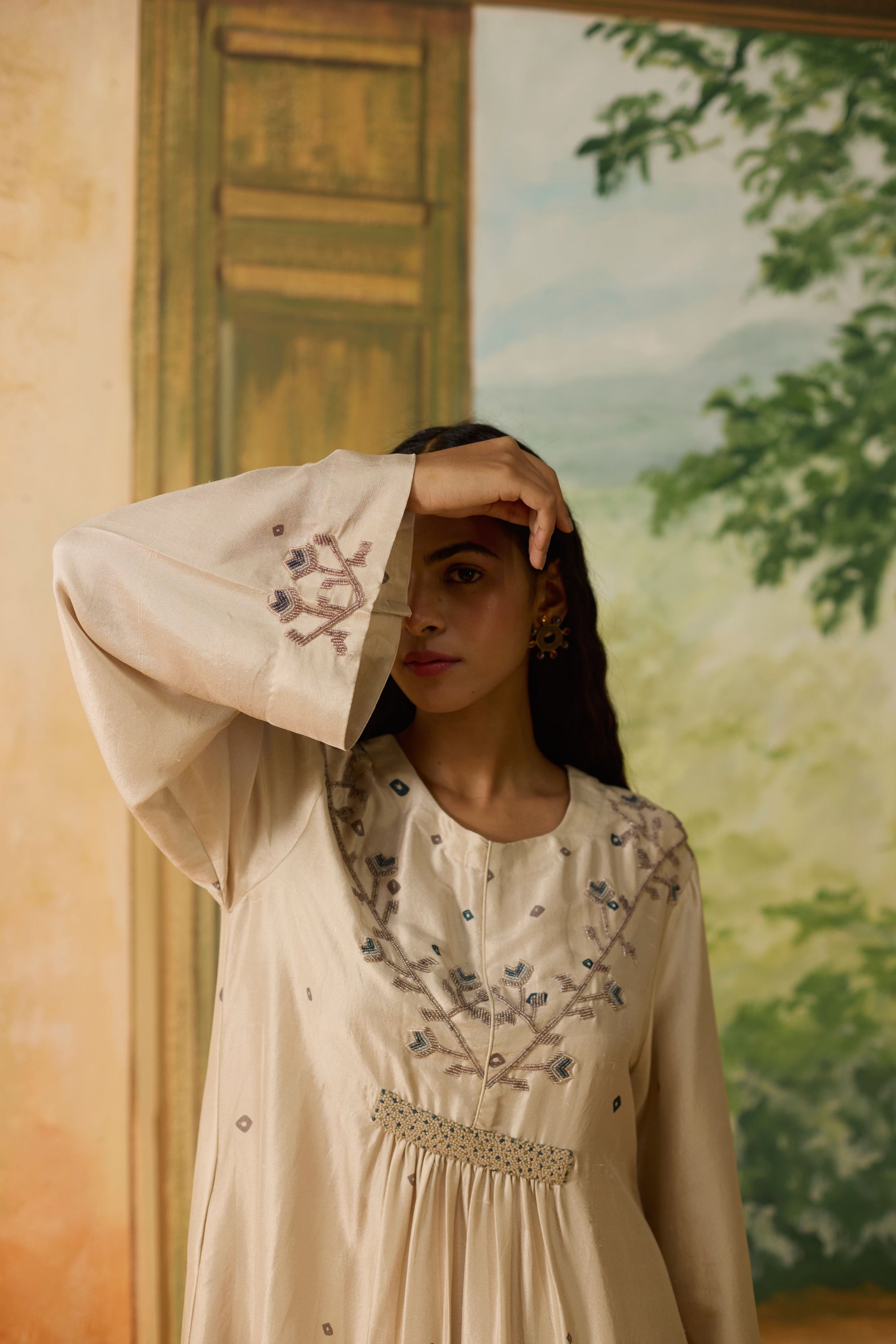 Bandani Kurta - Beige