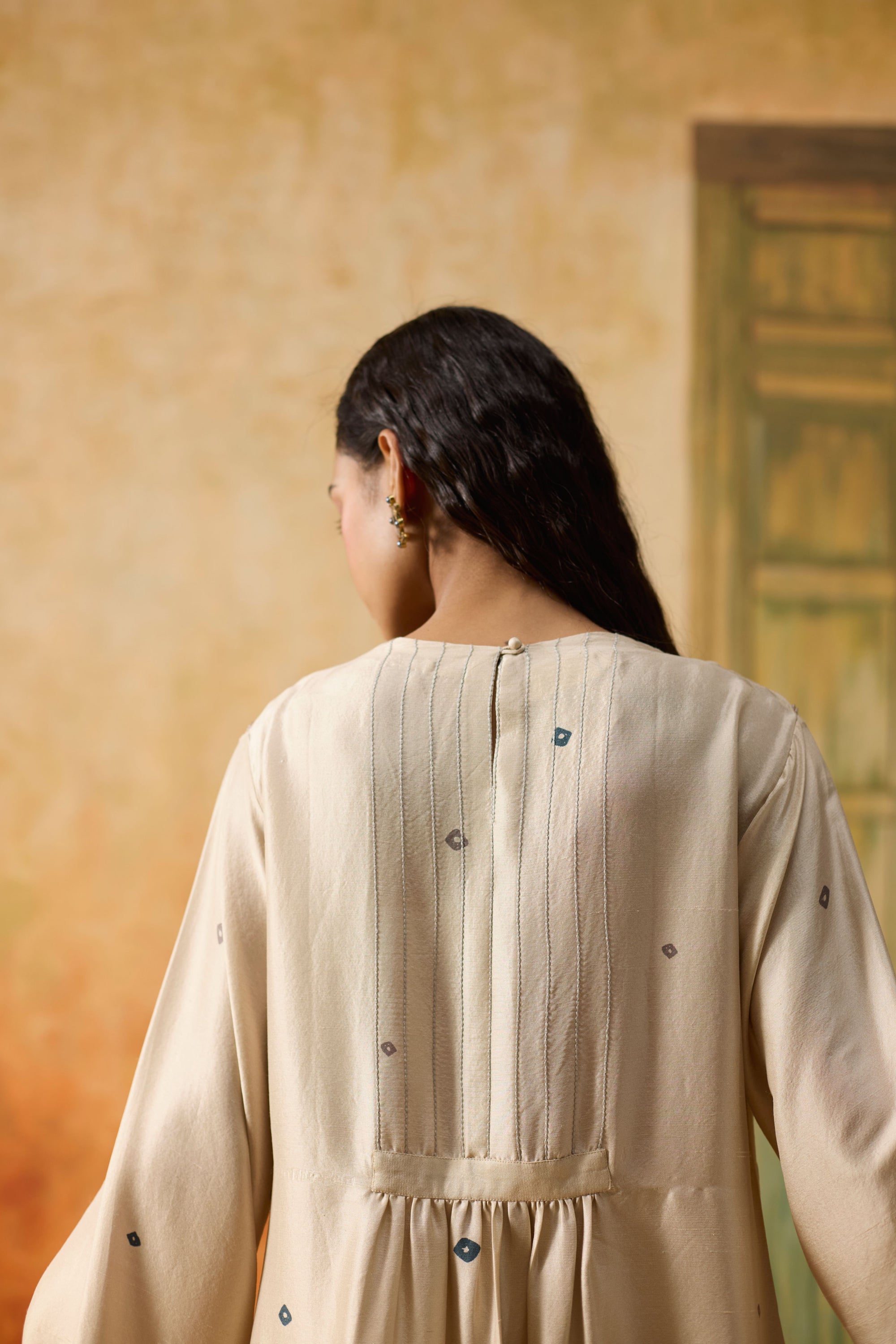 Bandani Kurta - Beige