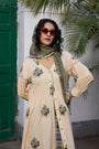 Rosaline Tunic- Ecru and Green