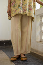 Kiiro Pant- Ecru and Pink