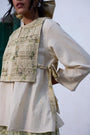 Briar Shirt- Ecru and Green