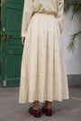 Fiora Skirt- Ecru and Pink