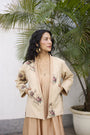 Solene Jacket- Ecru and Peach