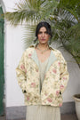 Orla Jacket- Green and Peach