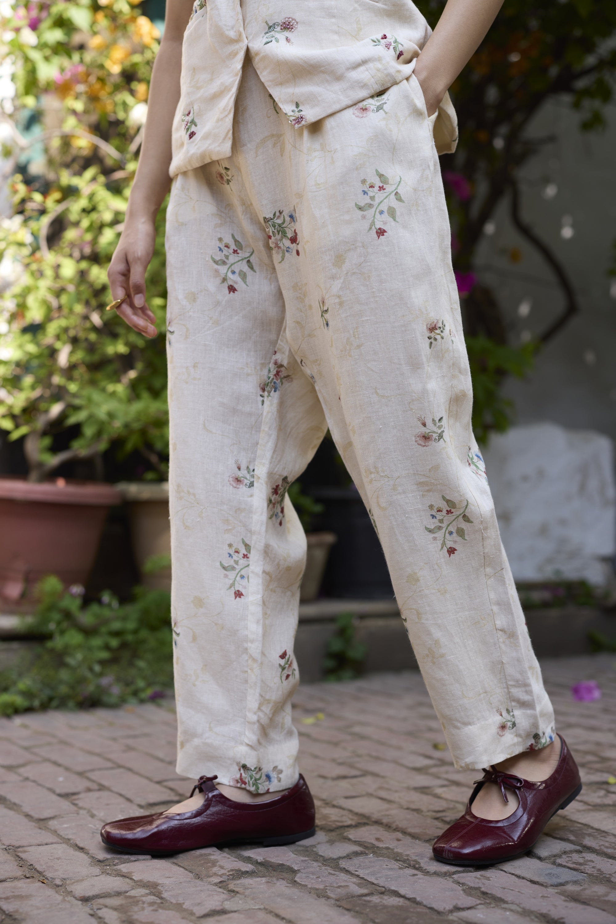 Bloom Co-ord set- Ecru