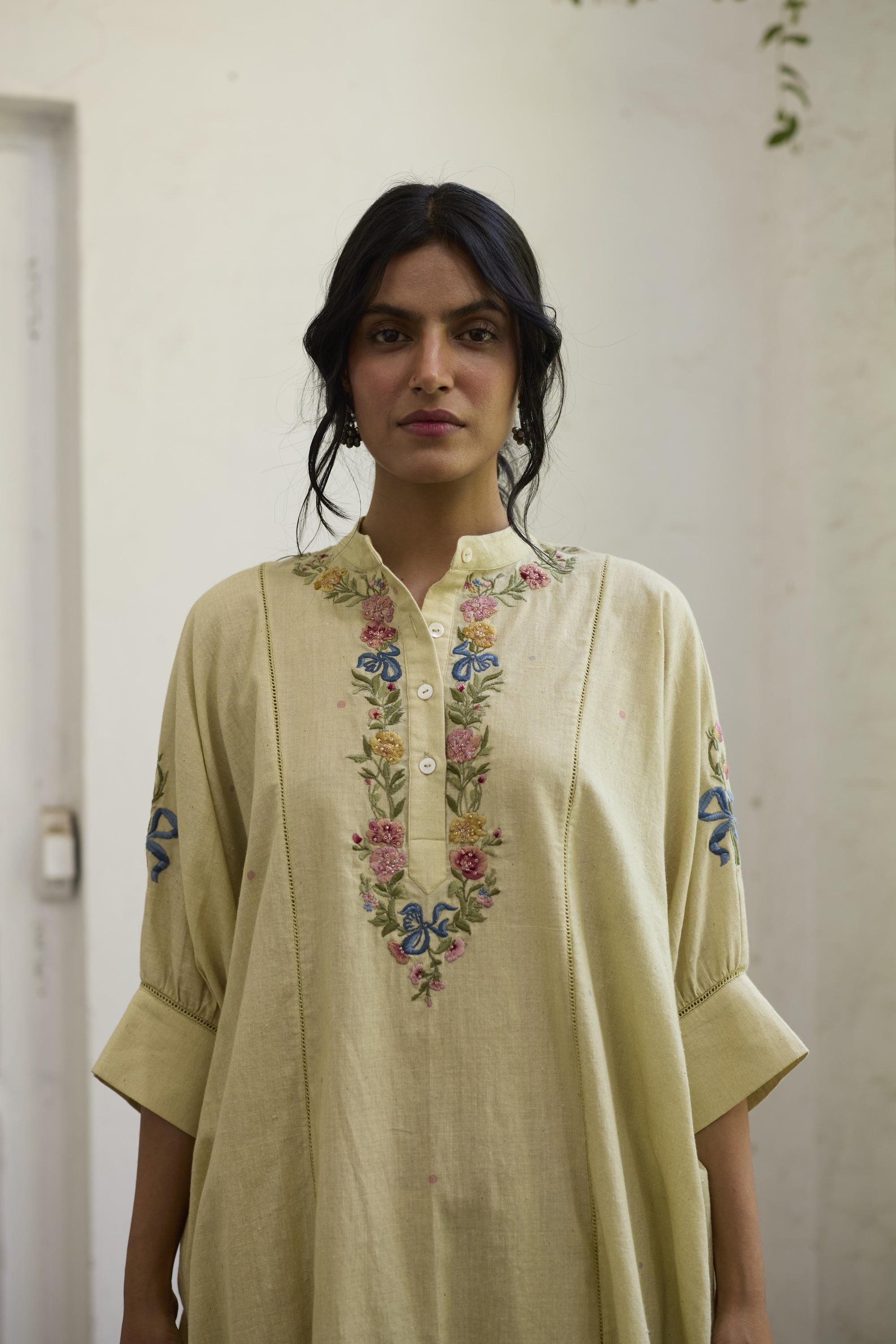 Brisa Kaftan Set- Green