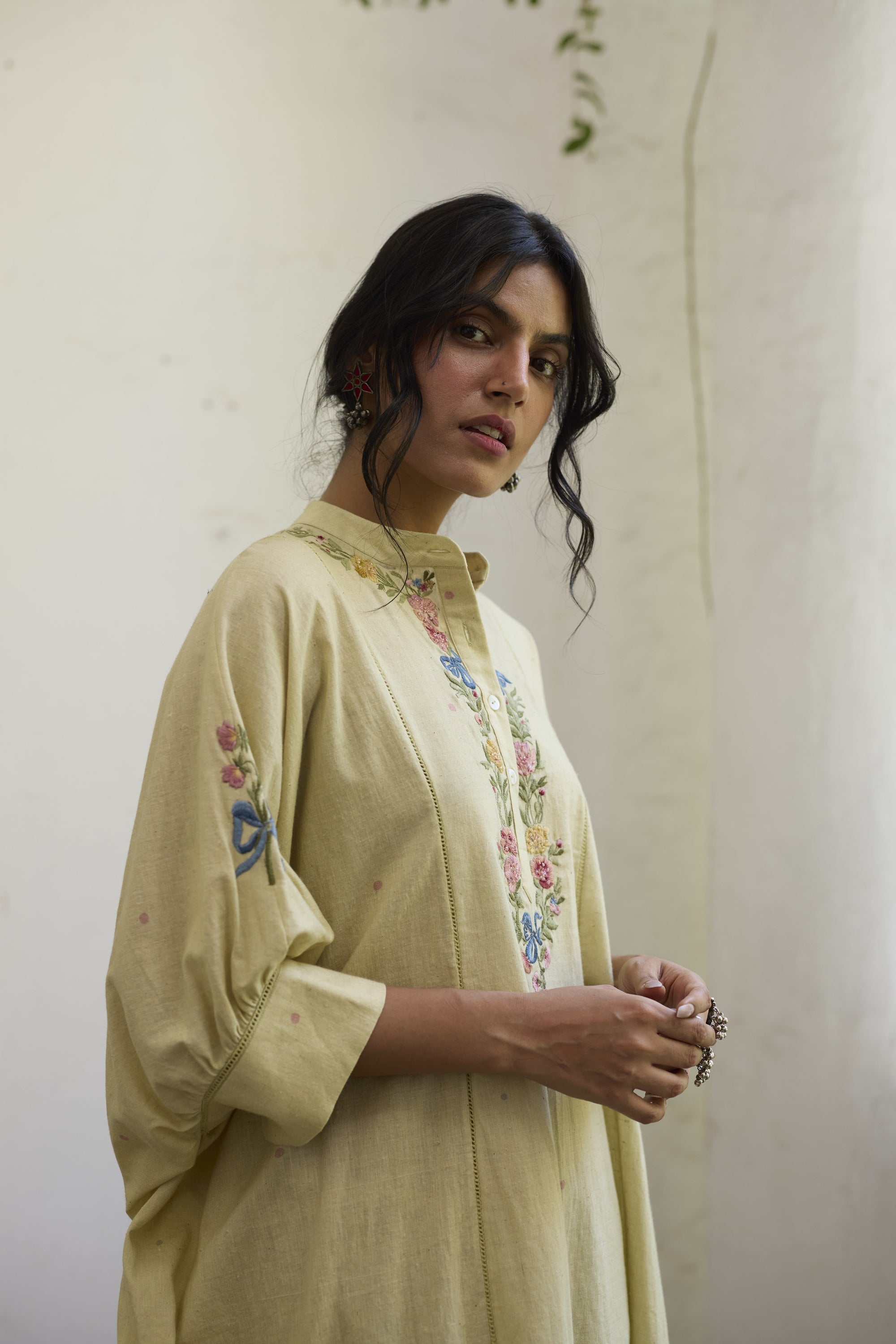 Brisa Kaftan Set- Green