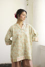 Mio Top- Blue and Peach
