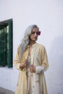 Johin Tunic- Ecru and Yellow