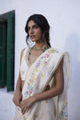 Tansy Blouse- Ecru and Blue