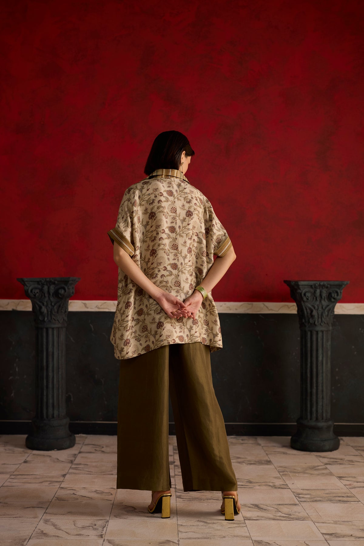Kiiro Co-ord set- Brown and Beige