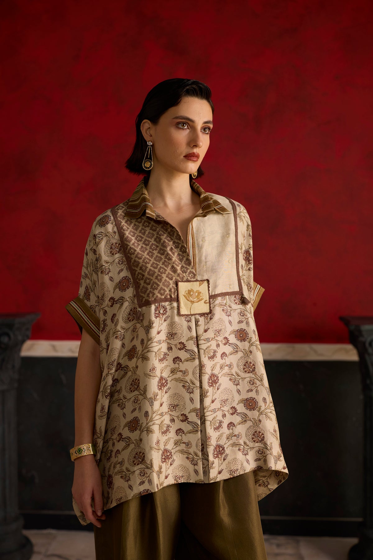 Kiiro Co-ord set- Brown and Beige