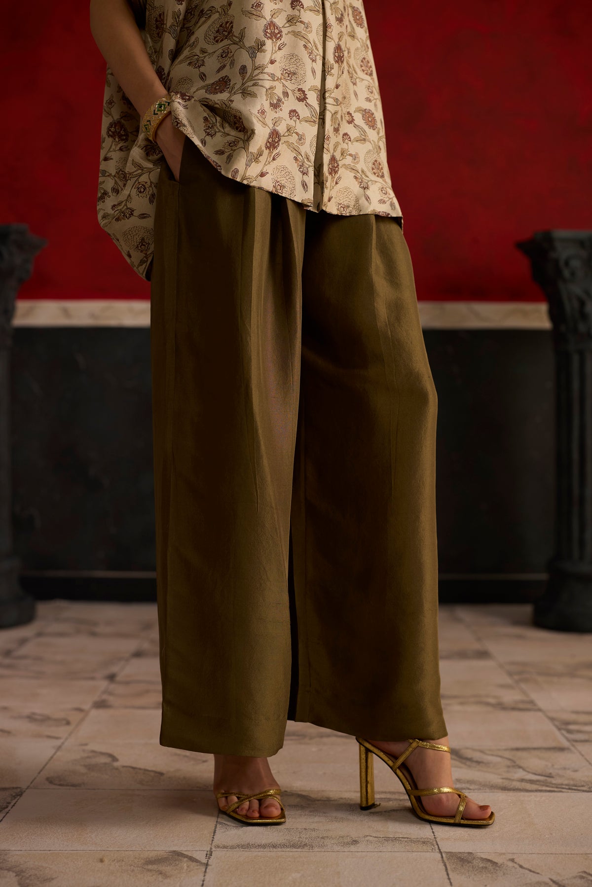 Kiiro Co-ord set- Brown and Beige