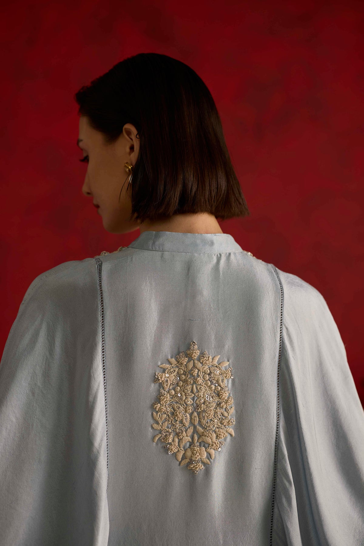 Brisa Kaftan Set- Blue