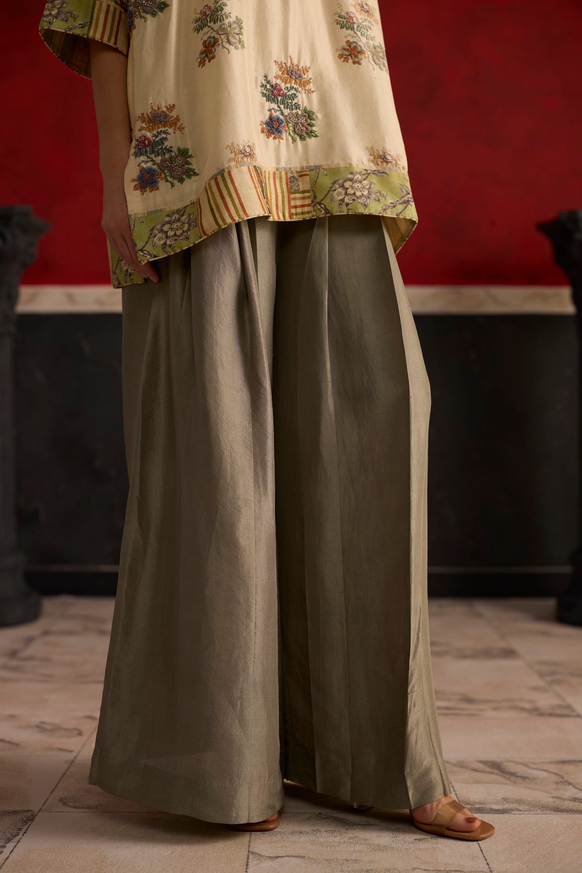 Mio Co-ord set- Green and Beige