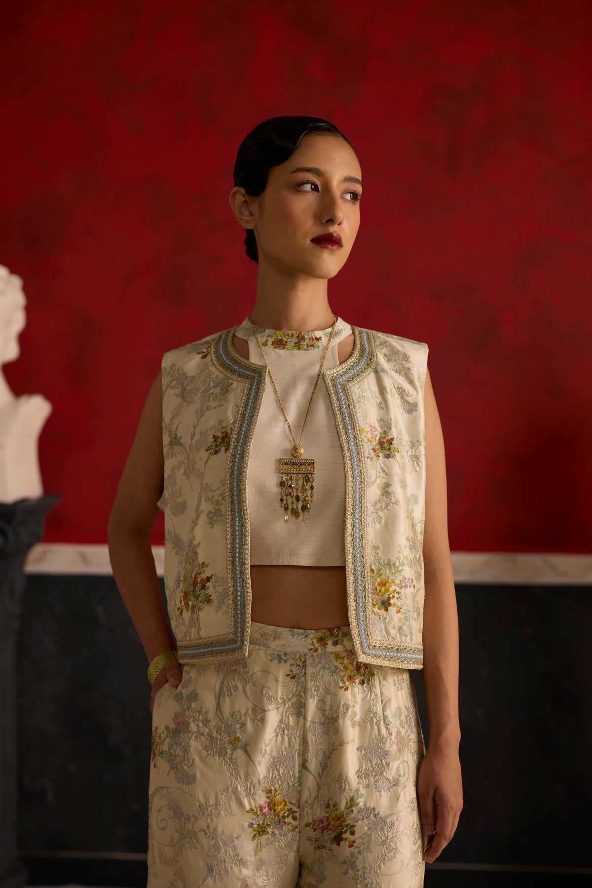 Odette Jacket set- Off white