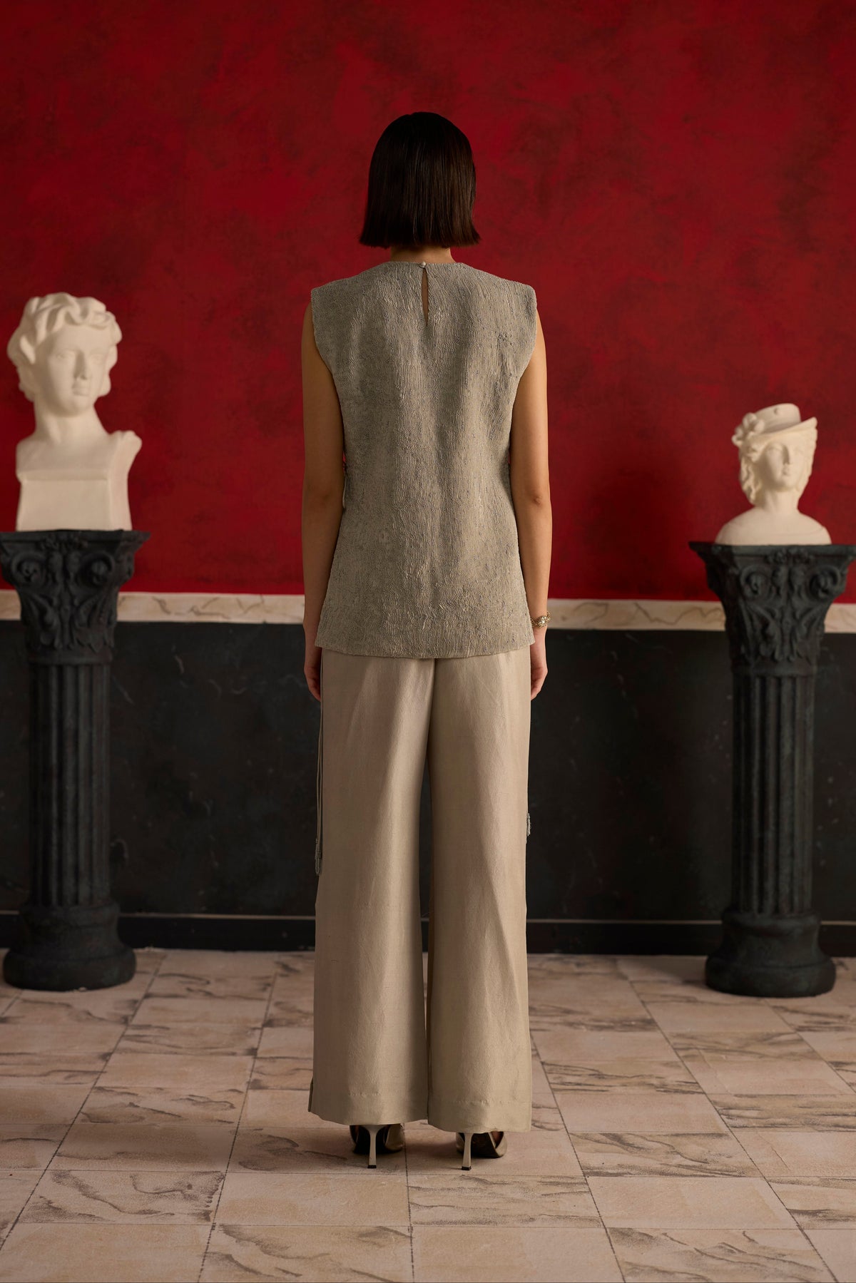 Aveline Co-ord set- Silver