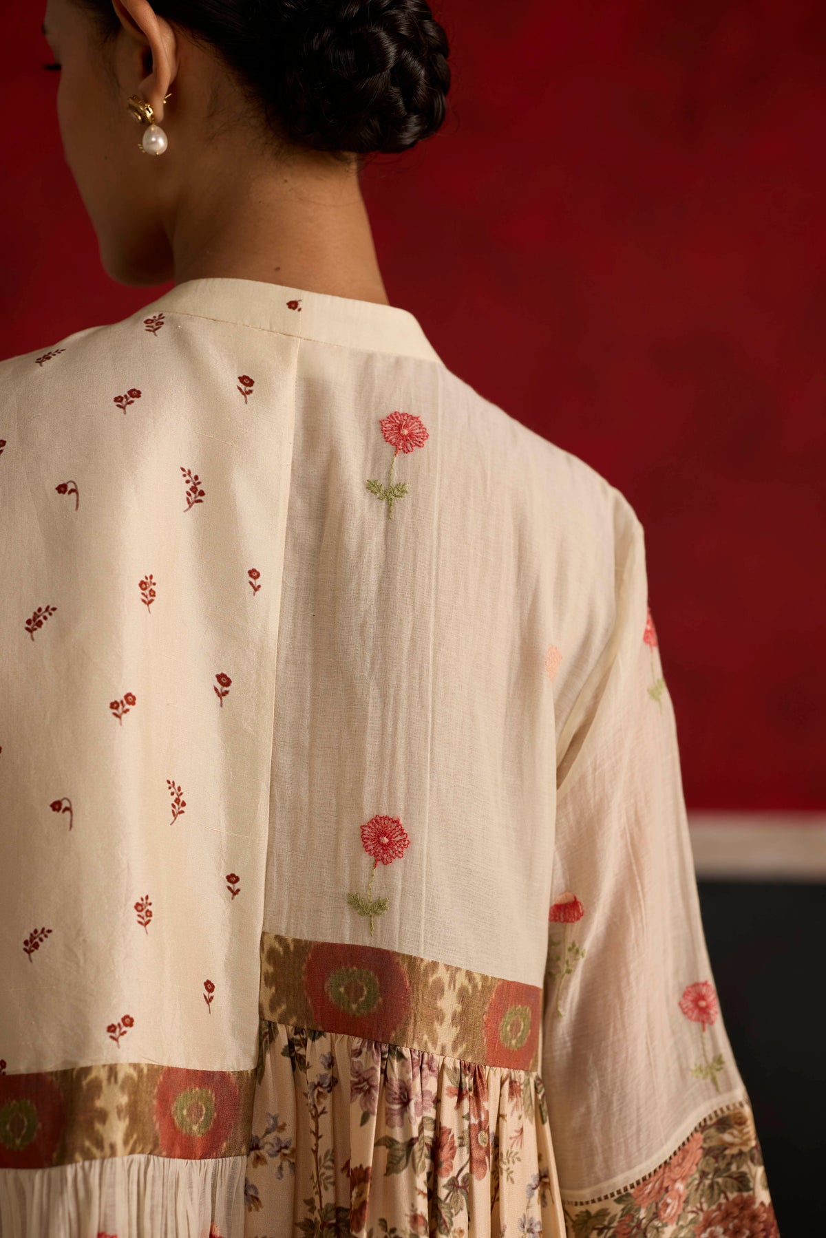 Raye Tunic- Beige and Peach