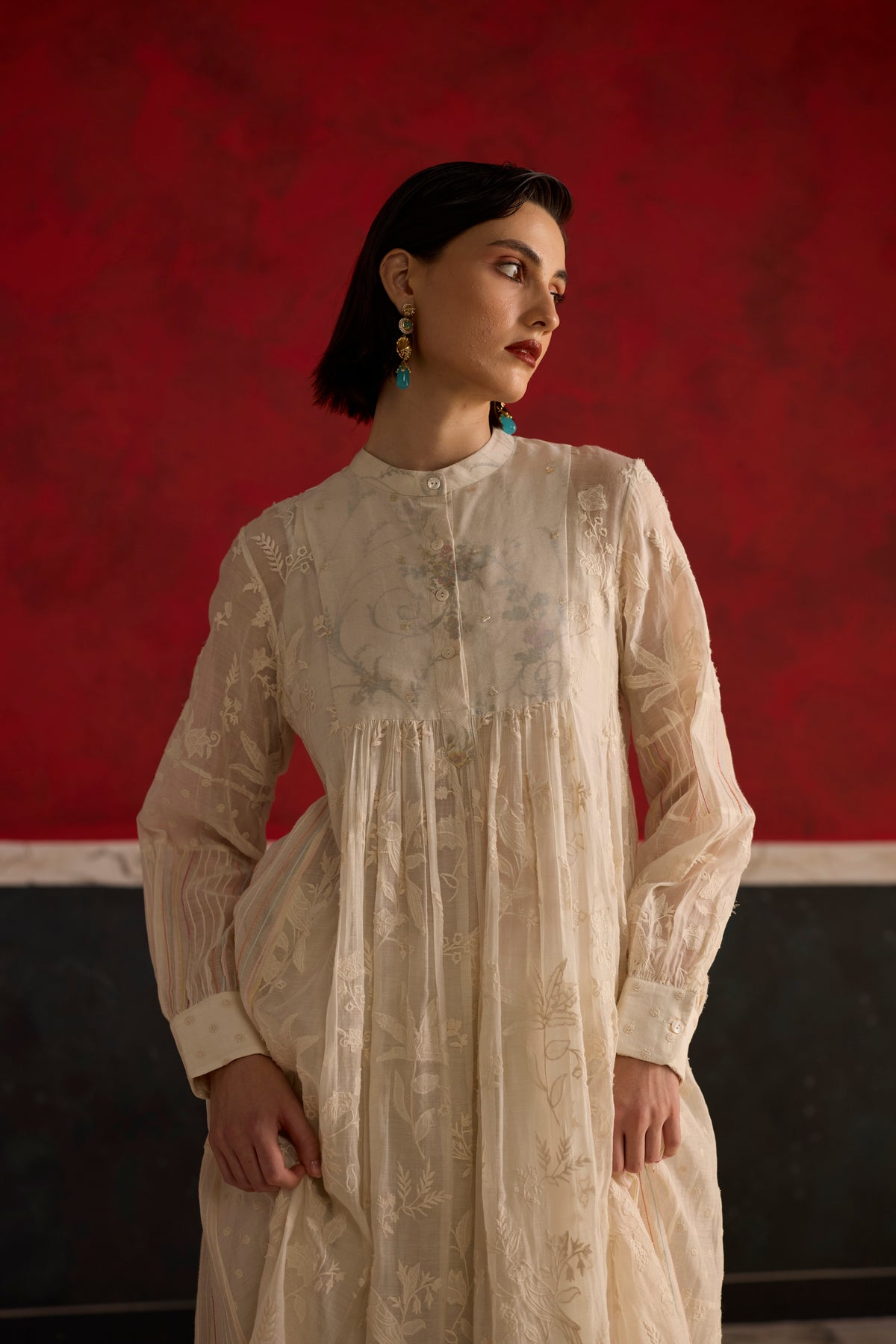 Tori Tunic Set- Off white