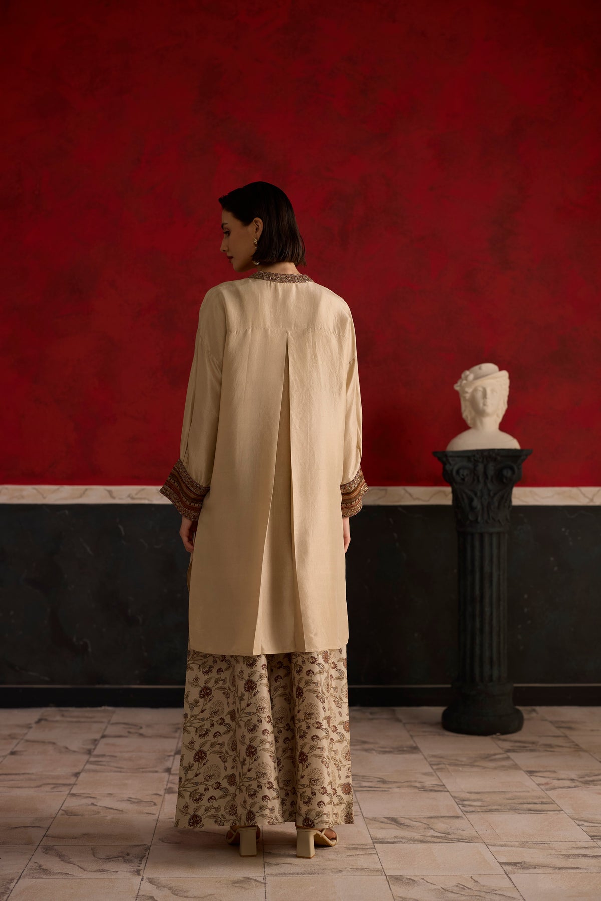Liora Kurta set- Brown and Beige