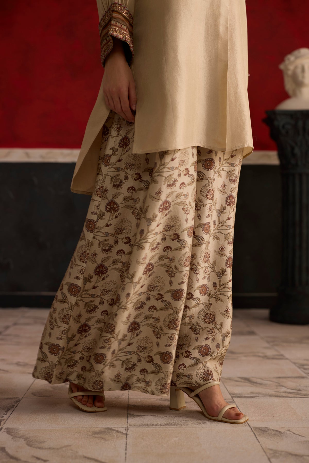 Liora Kurta set- Brown and Beige