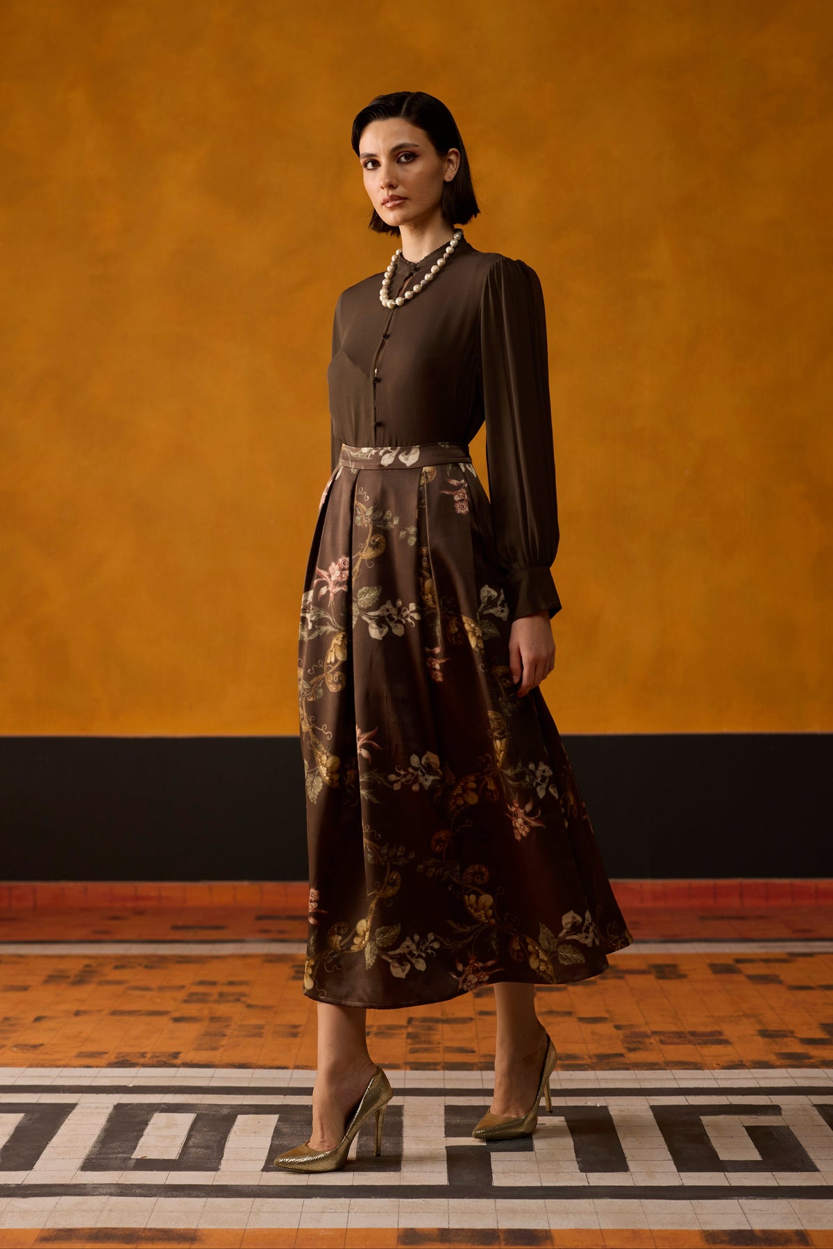 Amara Co-ord set- Brown